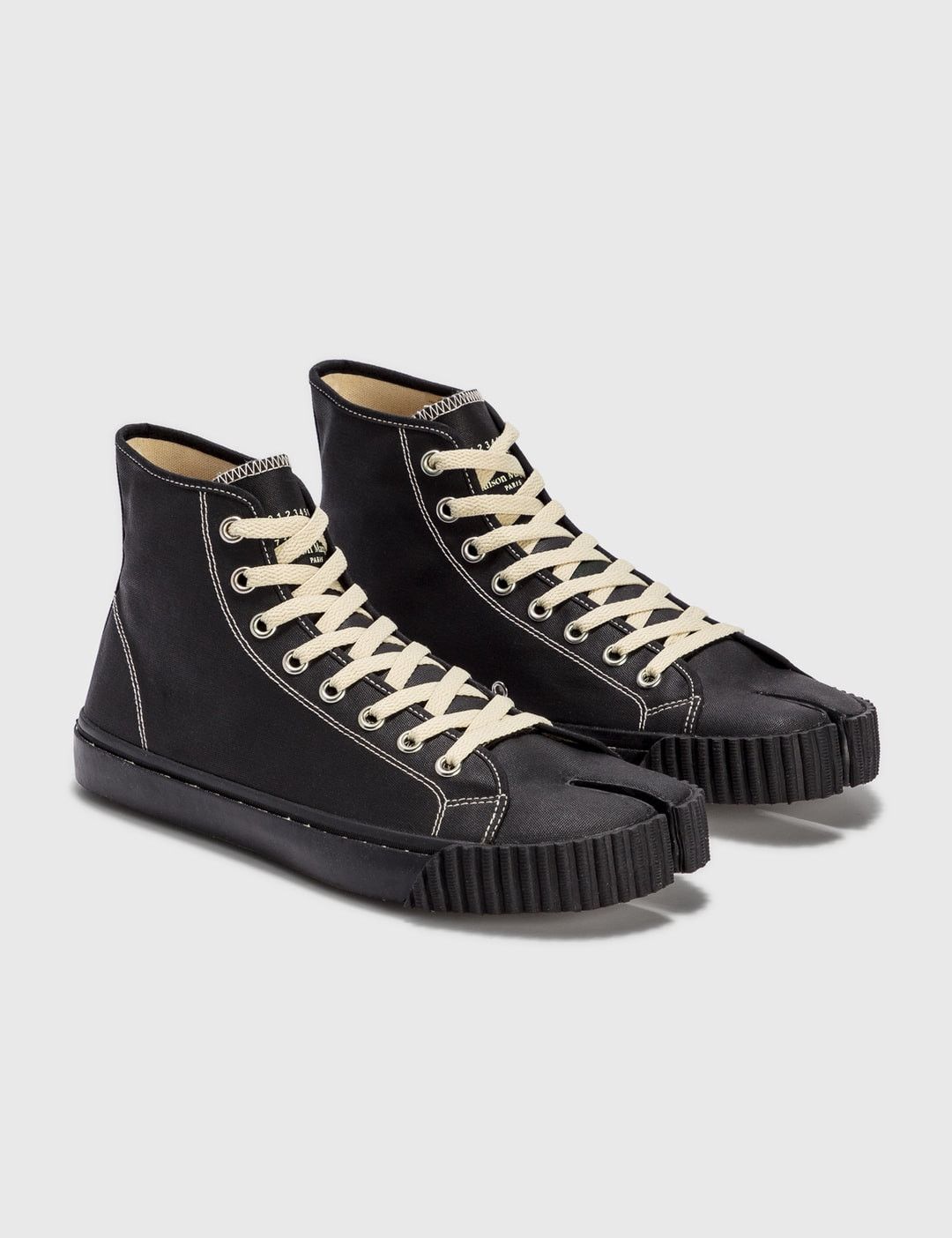 Maison Margiela New — Tabi Canvas Hi-Top Sneakers Size US 9 / EU 42 - 1 Thumbnail