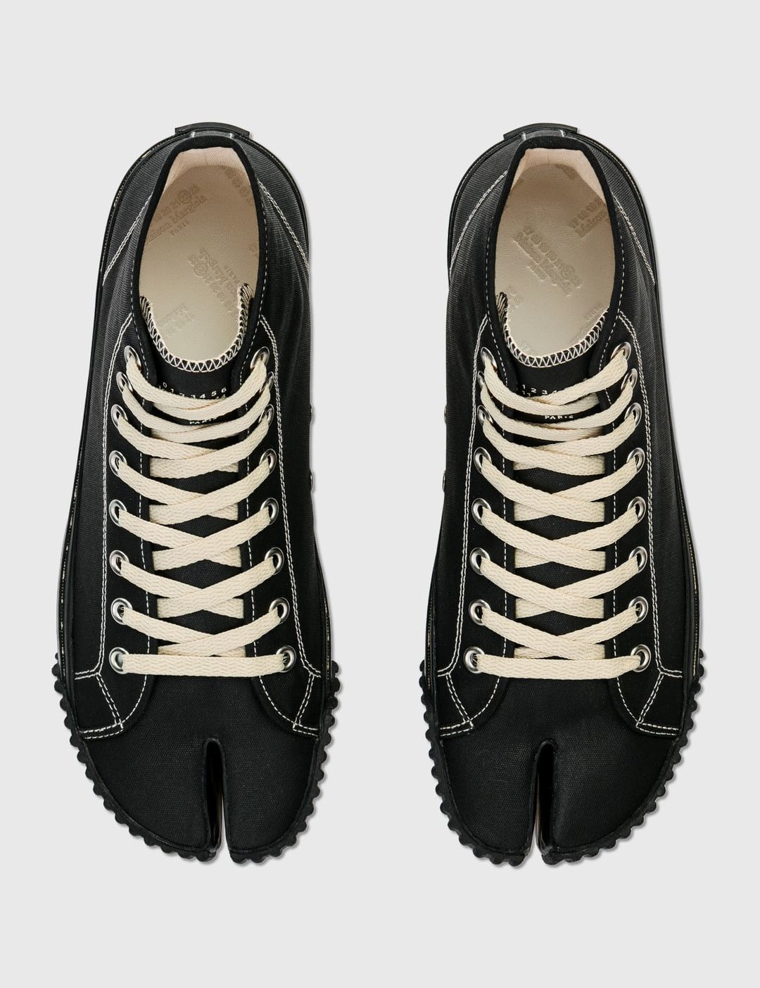 Maison Margiela New — Tabi Canvas Hi-Top Sneakers Size US 9 / EU 42 - 3 Thumbnail