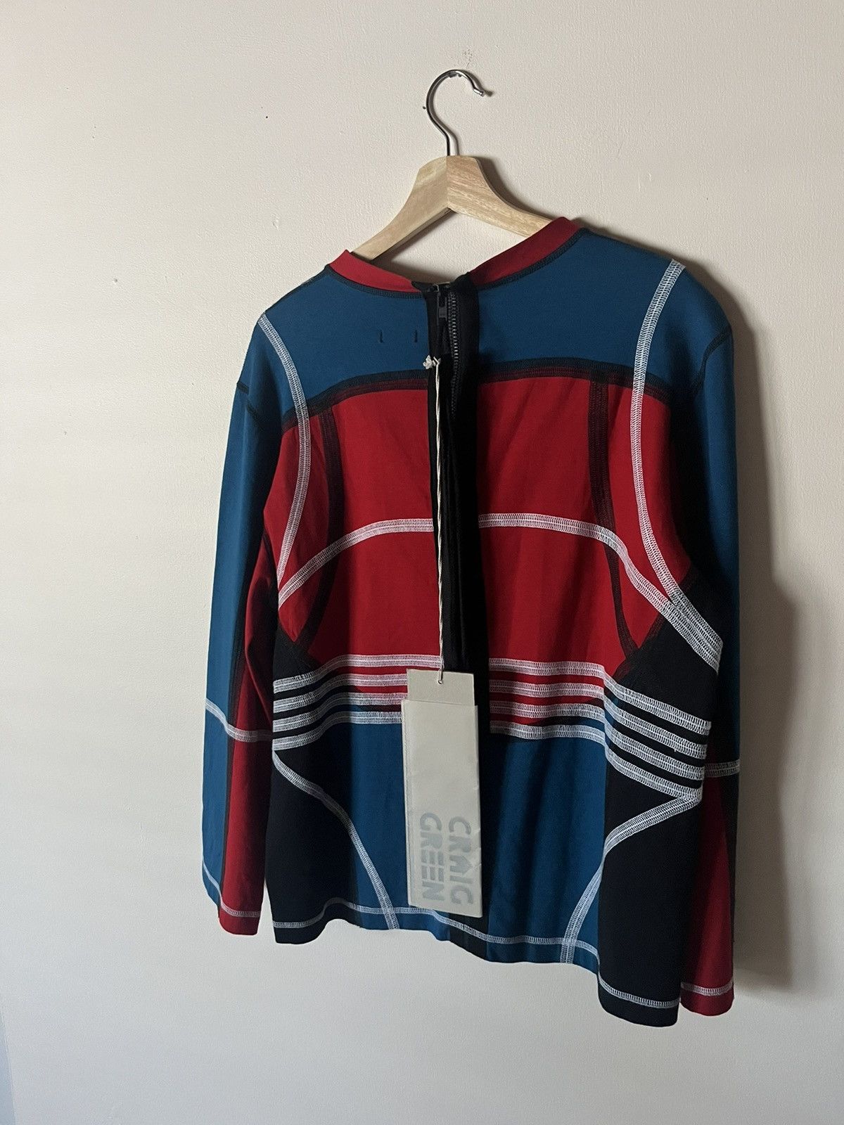 Craig Green SS18 geometric stitch sweatshirt Size US M / EU 48-50 / 2 - 2 Thumbnail