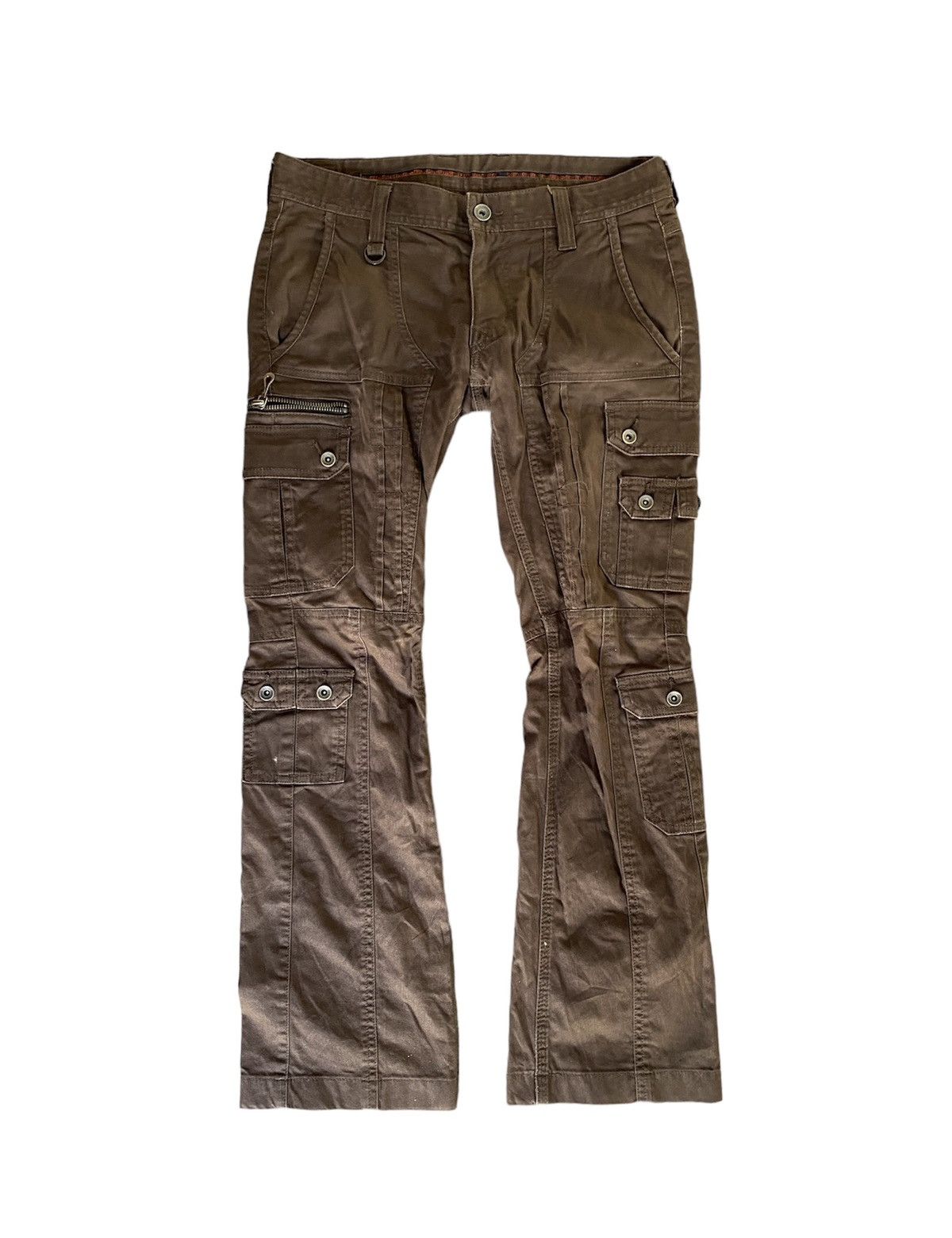 Nicole Club Vtg Nicole For Men Flare Cargos multipocket crop Size US 30 / EU 46 - 1 Thumbnail