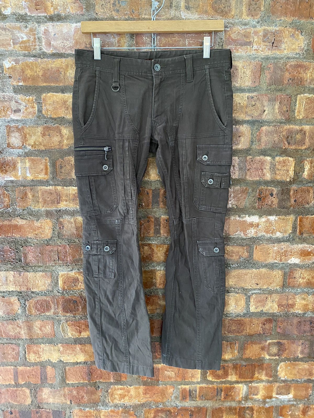 Nicole Club Vtg Nicole For Men Flare Cargos multipocket crop Size US 30 / EU 46 - 3 Thumbnail