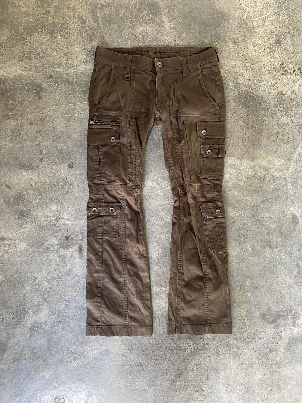 Nicole Club Vtg Nicole For Men Flare Cargos multipocket crop Size US 30 / EU 46 - 2 Thumbnail