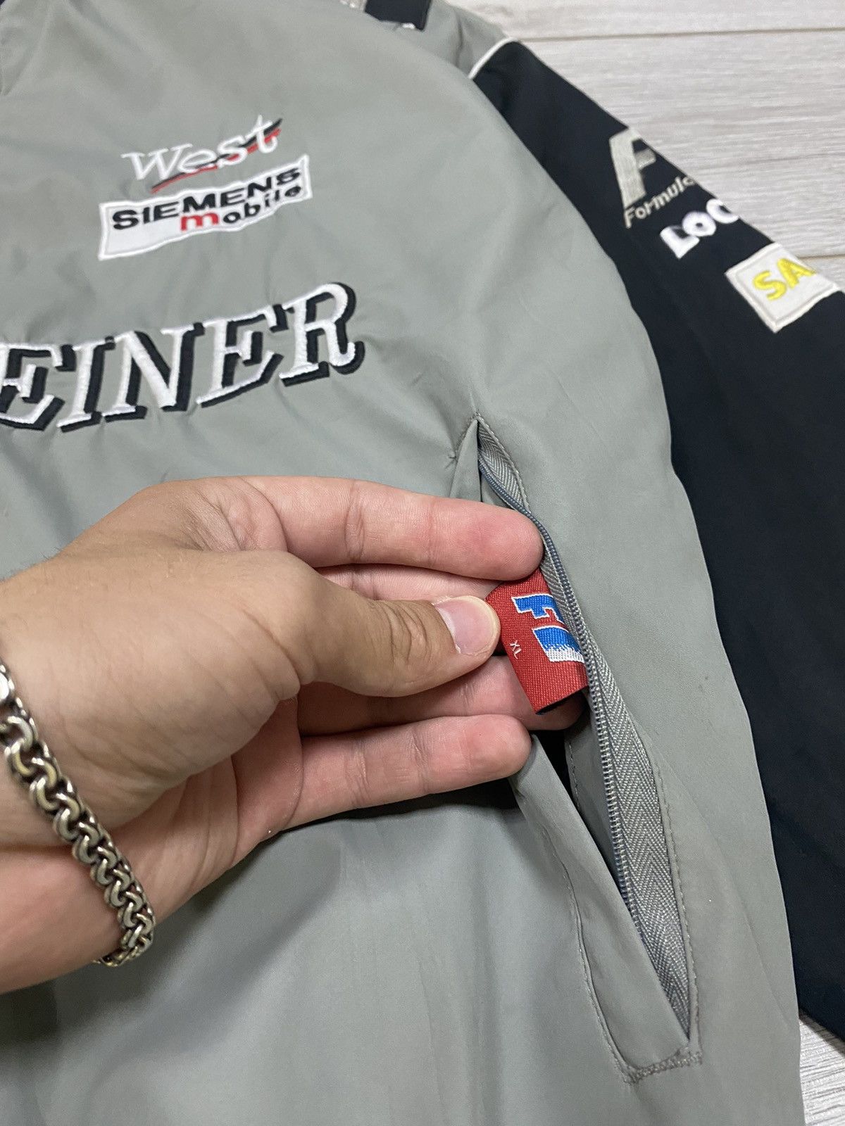 Mercedes-Benz Warsteiner reversible Mercedes vintage racing jacket RARE Size US XL / EU 56 / 4 - 10 Thumbnail