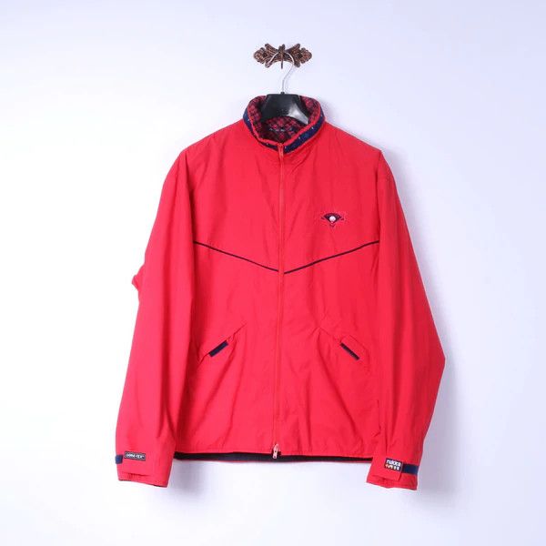 Vintage Rukka Mens M Jacket Red Nylon Gore-Tex Outdoor 0558 Size US M / EU 48-50 / 2 - 2 Thumbnail