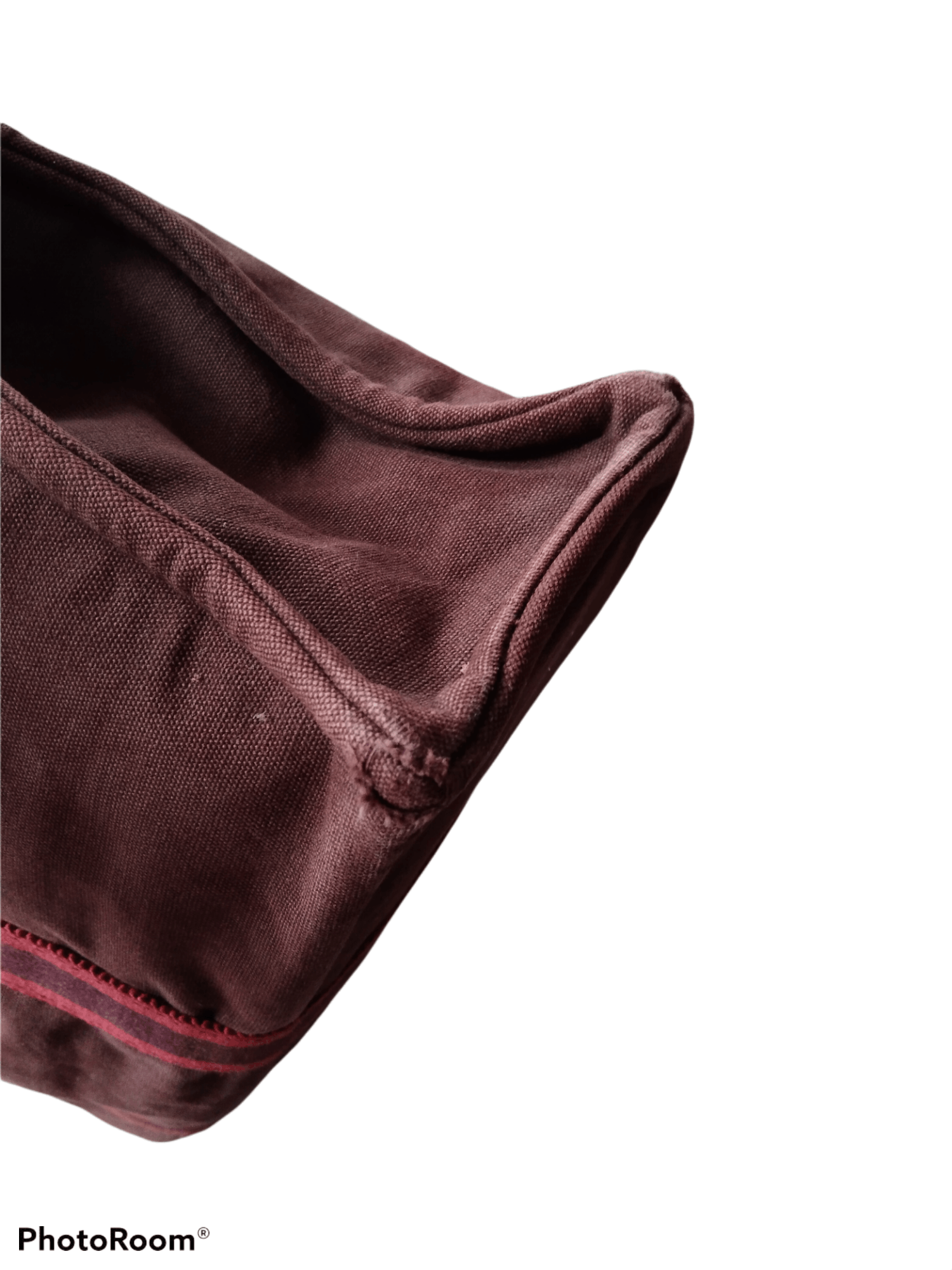 Hermes Hermès Fourre-Tout MM Canvas Tote Bag - Burgundy Size ONE SIZE - 4 Thumbnail