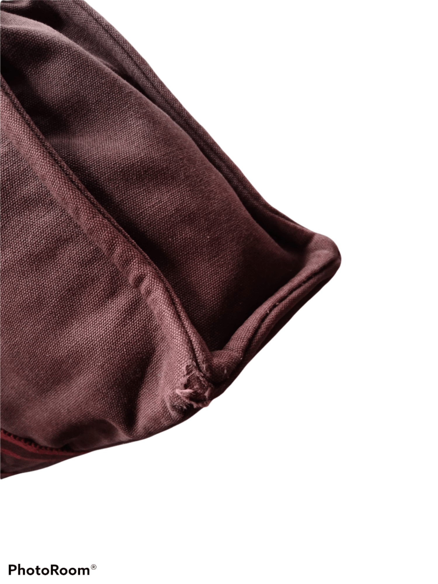 Hermes Hermès Fourre-Tout MM Canvas Tote Bag - Burgundy Size ONE SIZE - 5 Thumbnail