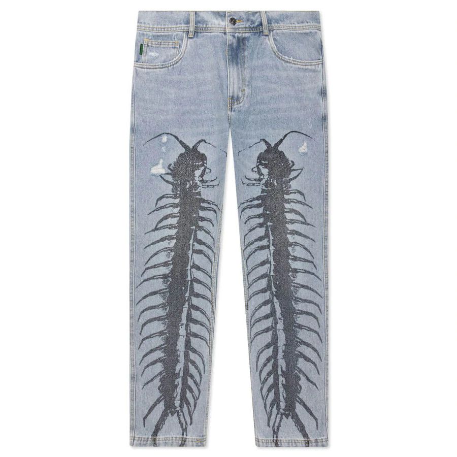 Pleasures Crawler Denim Pants Size US 30 / EU 46 - 1 Thumbnail