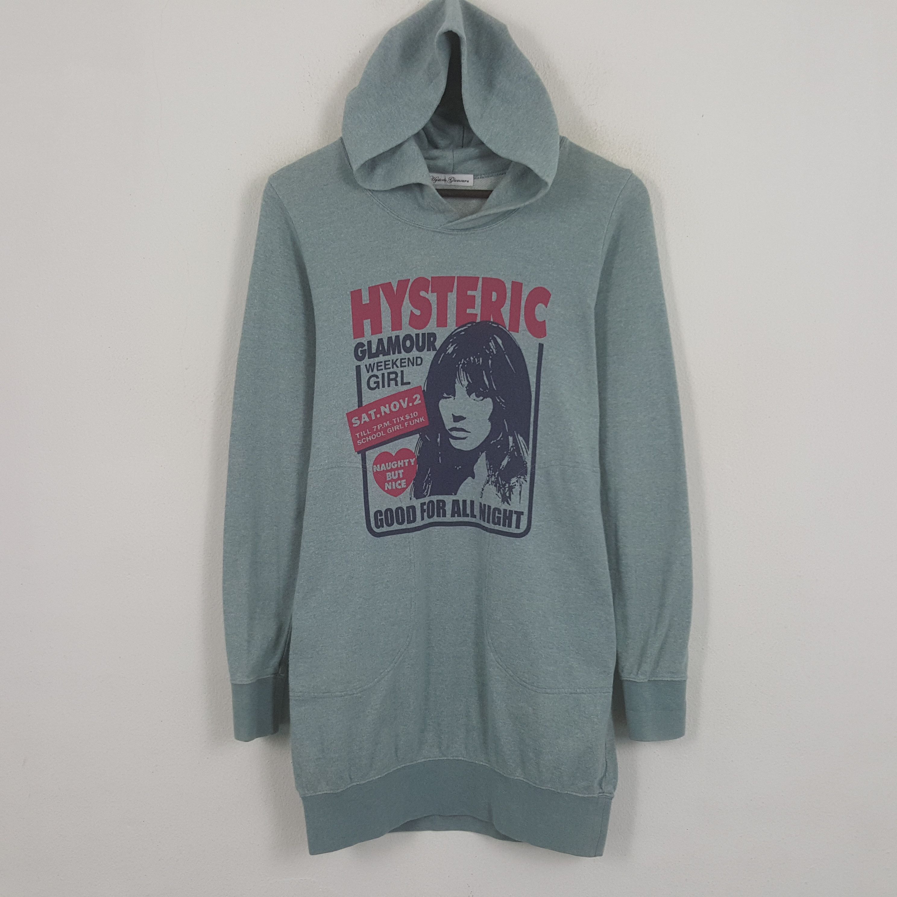 Vintage 90s Hysteric Glamour HCGR Rock Zip Up Sweatshirt Womens Size S