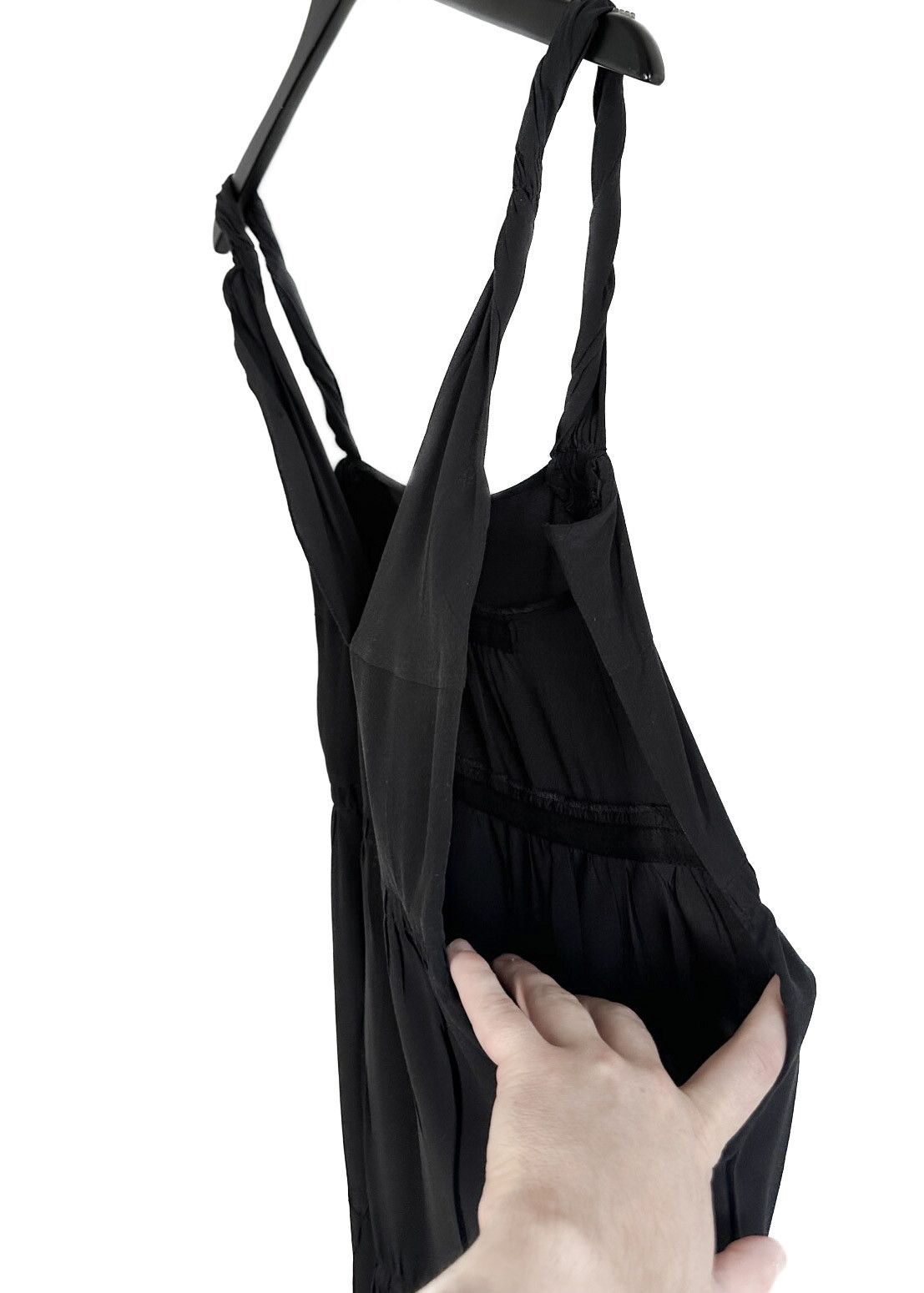 Miu Miu Miu Miu Black Silk Pleated Tank Dress Size S / US 4 / IT 40 - 4 Thumbnail