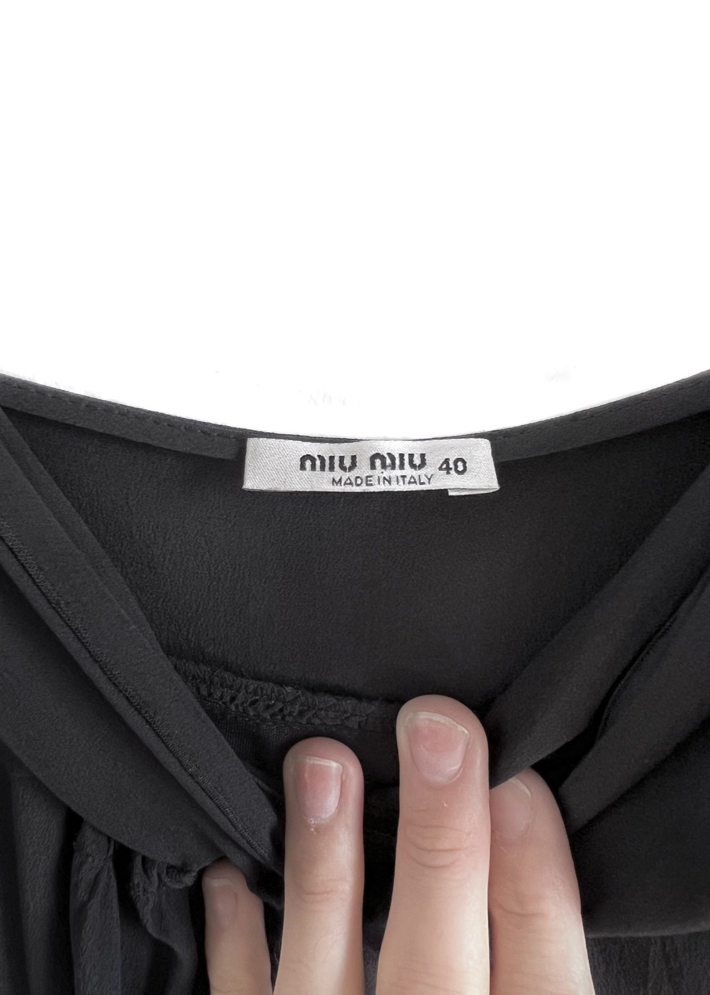 Miu Miu Miu Miu Black Silk Pleated Tank Dress Size S / US 4 / IT 40 - 3 Thumbnail