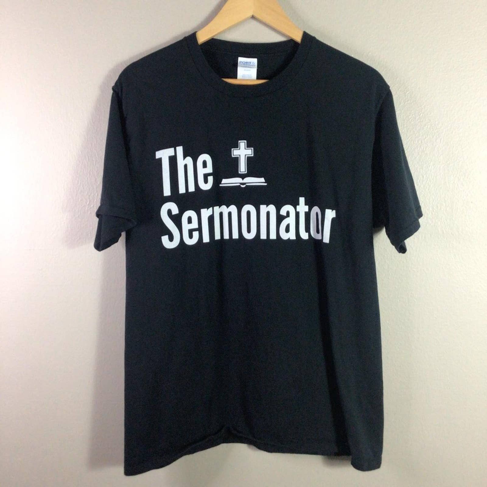 Streetwear The Sermonator Pastor sermon T Shirt Terminator Large | Grailed