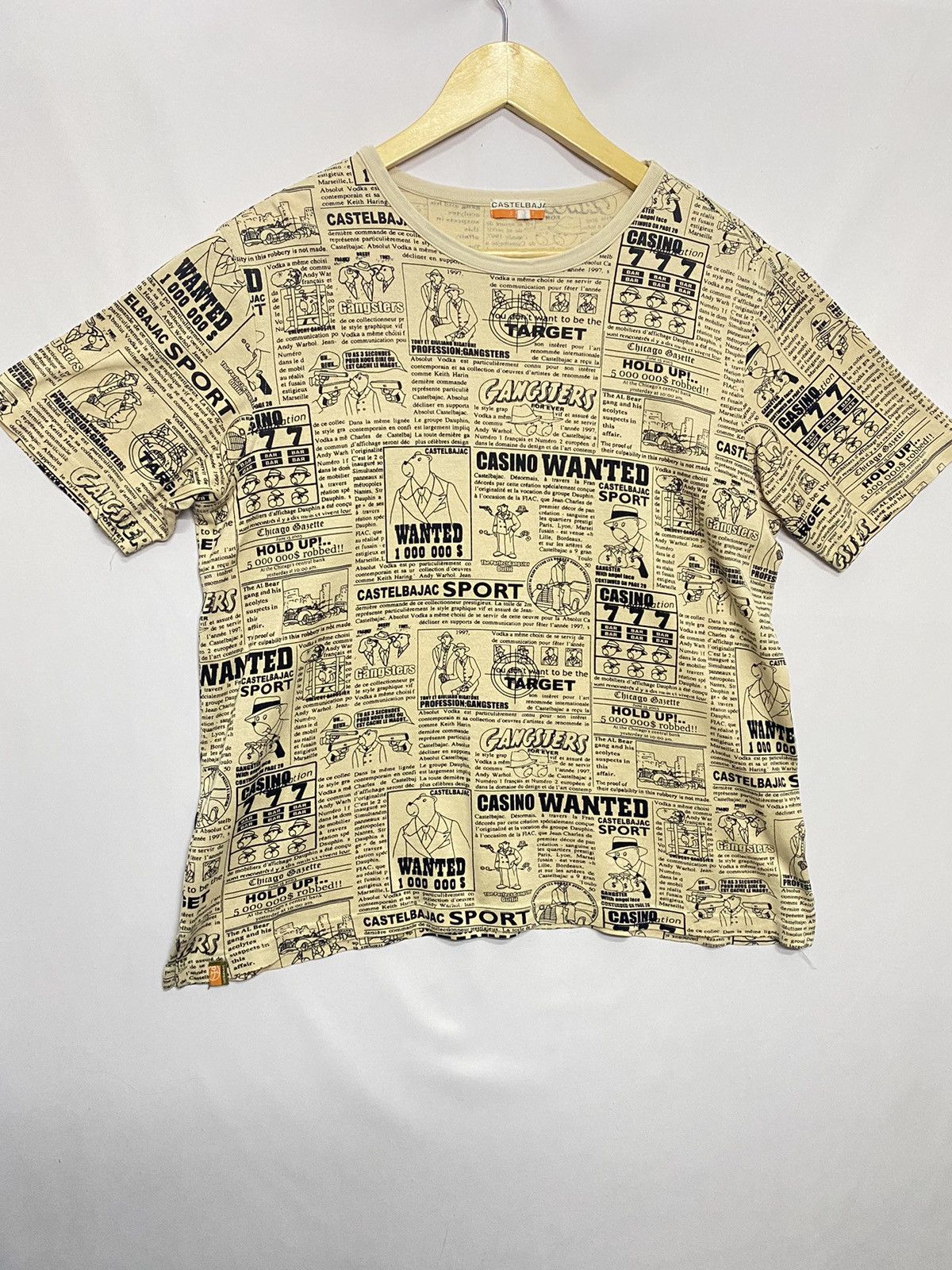 Jean Charles De Castelbajac (H) CASTELBAJAC NEWSPAPER PRINTED MONOGRAM Size M / US 6-8 / IT 42-44 - 3 Thumbnail