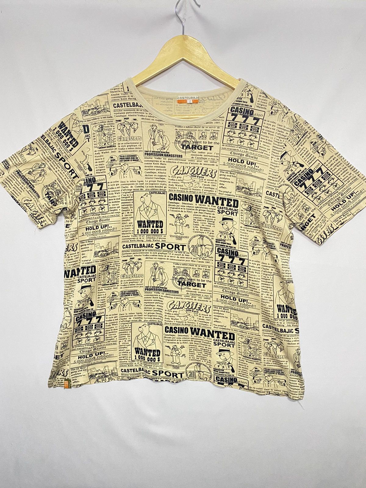 Jean Charles De Castelbajac (H) CASTELBAJAC NEWSPAPER PRINTED MONOGRAM Size M / US 6-8 / IT 42-44 - 1 Thumbnail