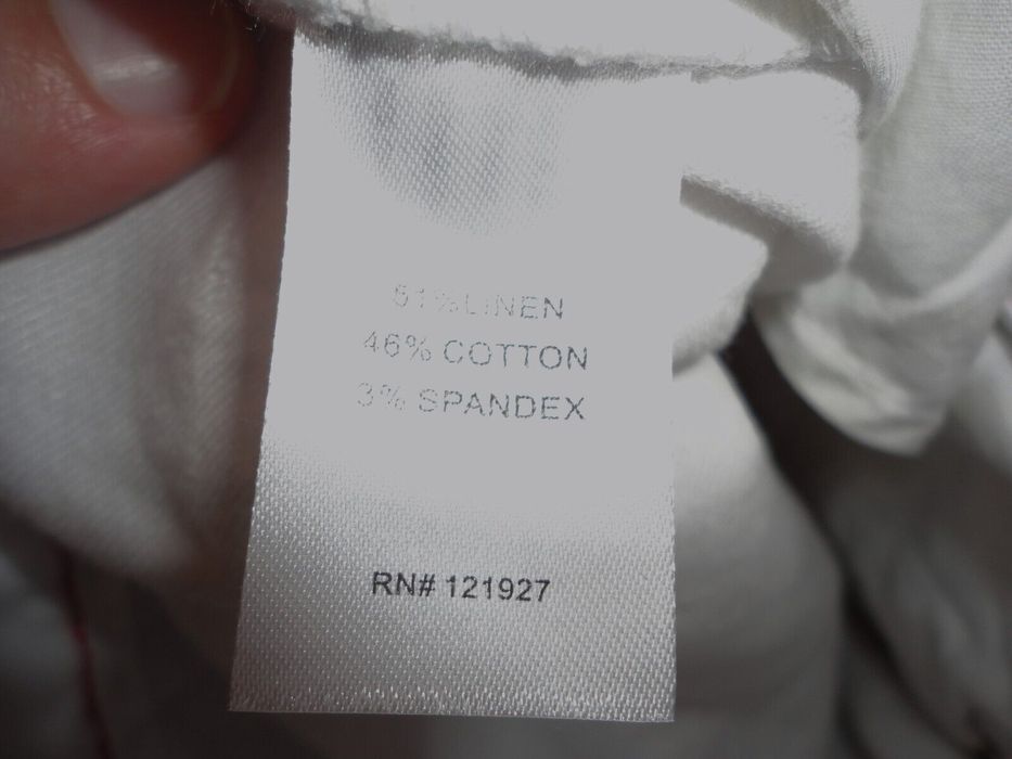 Johnnie O JOHNNIEO Men's White Linen Chino 33 x 34 NWT!! Grailed