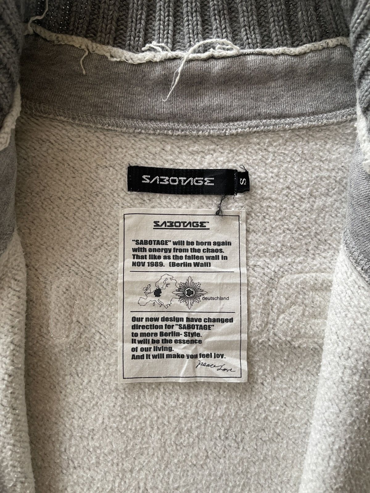 Japanese Brand Crazy Bullet Distressed Sabotage Skates Jacket Size US S / EU 44-46 / 1 - 13 Thumbnail