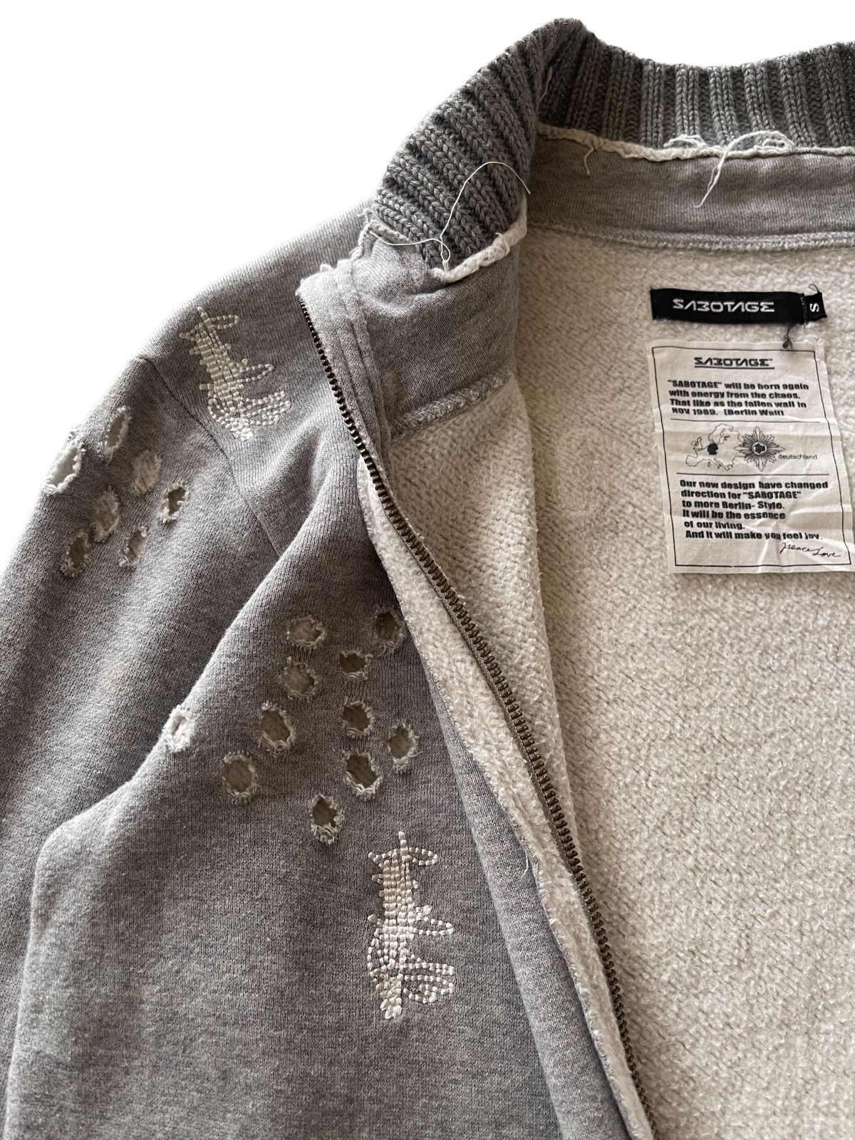 Japanese Brand Crazy Bullet Distressed Sabotage Skates Jacket Size US S / EU 44-46 / 1 - 9 Thumbnail