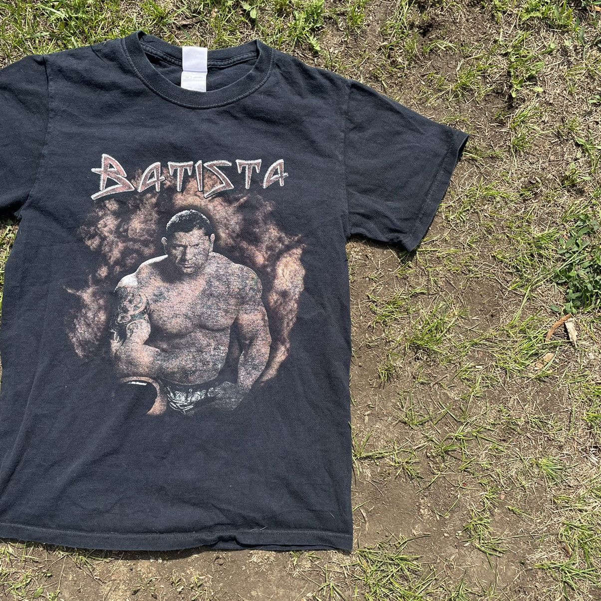 Vintage Vintage 90s Batista Graphic Tee Horror Grunge Streetwear M Size US M / EU 48-50 / 2 - 2 Thumbnail