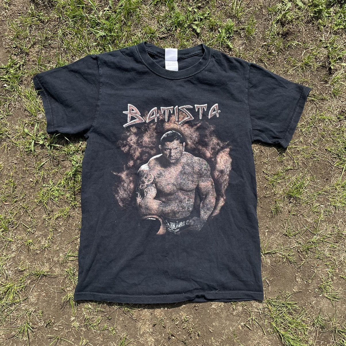 Vintage Vintage 90s Batista Graphic Tee Horror Grunge Streetwear M Size US M / EU 48-50 / 2 - 1 Thumbnail
