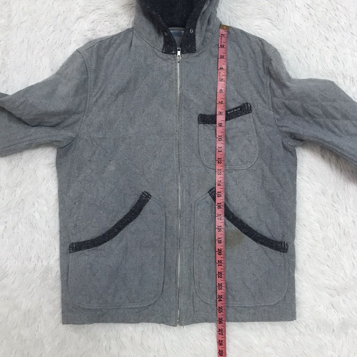 Blue Blue Japan Blue Blue Original Recycle Denim Fiber Quilt Jacket Hoodie Size US L / EU 52-54 / 3 - 23 Thumbnail