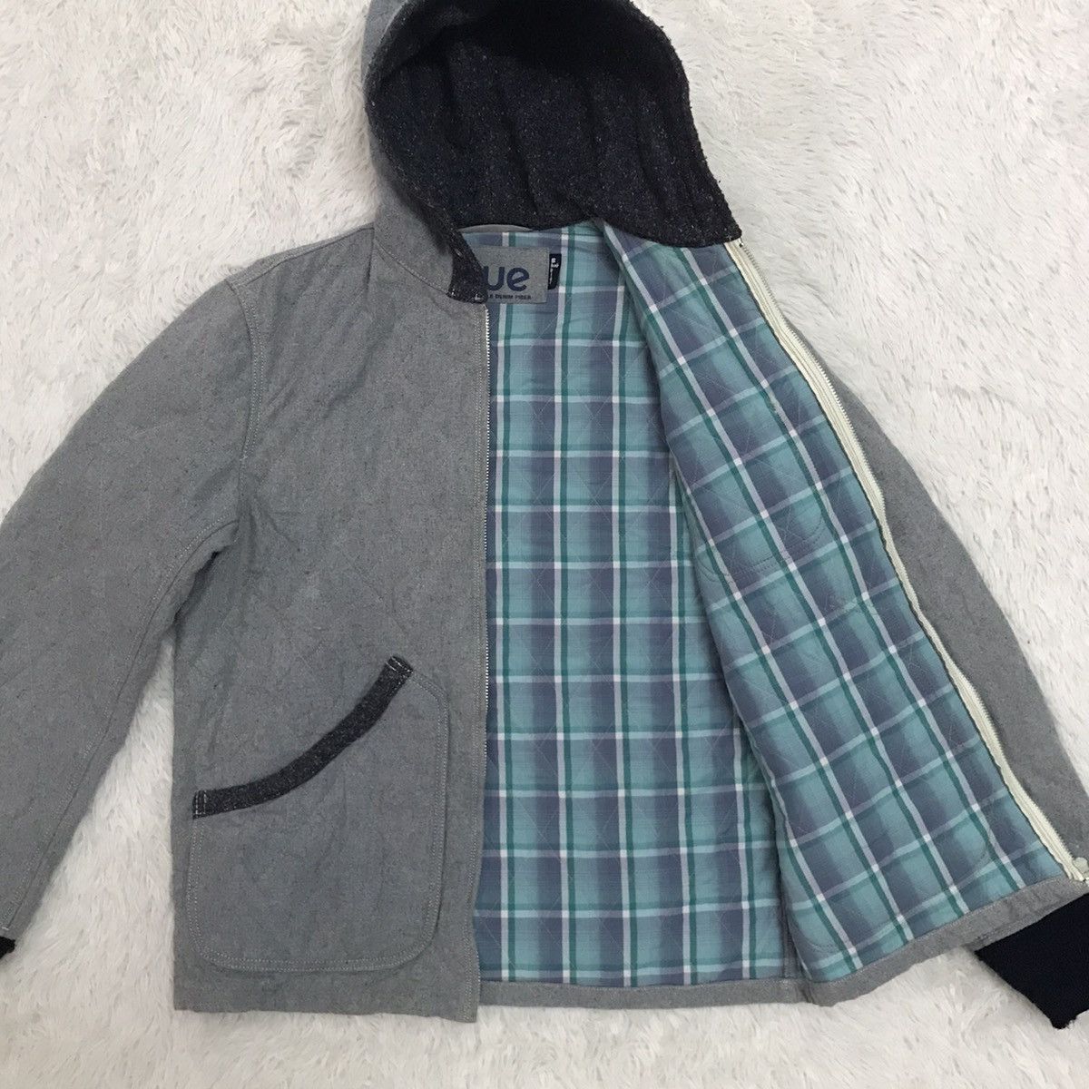 Blue Blue Japan Blue Blue Original Recycle Denim Fiber Quilt Jacket Hoodie Size US L / EU 52-54 / 3 - 16 Thumbnail
