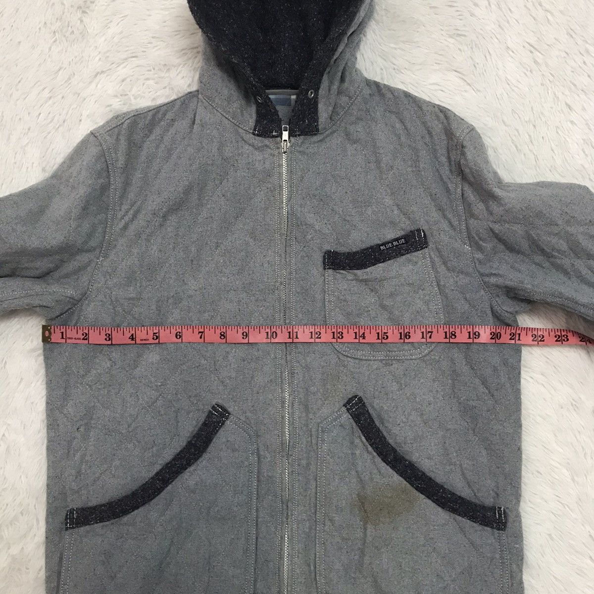 Blue Blue Japan Blue Blue Original Recycle Denim Fiber Quilt Jacket Hoodie Size US L / EU 52-54 / 3 - 22 Thumbnail