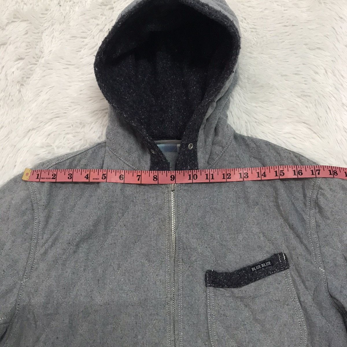 Blue Blue Japan Blue Blue Original Recycle Denim Fiber Quilt Jacket Hoodie Size US L / EU 52-54 / 3 - 24 Thumbnail