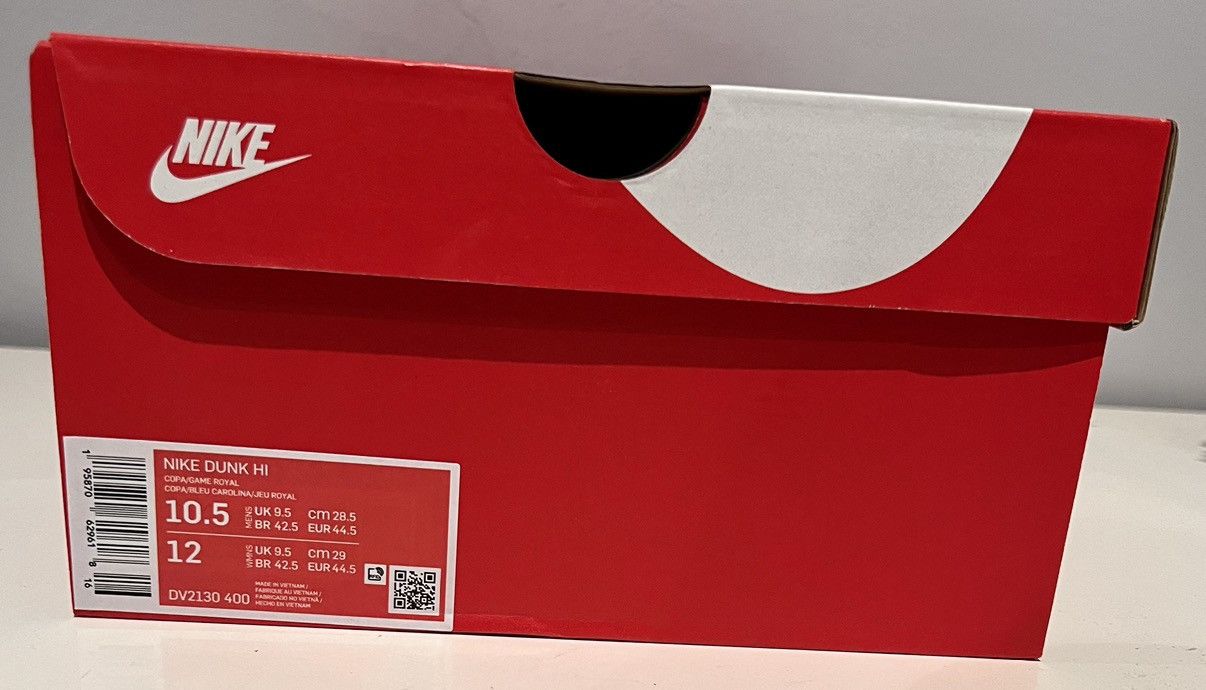 Nike Authentic Nike Dunk Hi I got next copa game royal sneakers Size US 10.5 / EU 43-44 - 8 Thumbnail