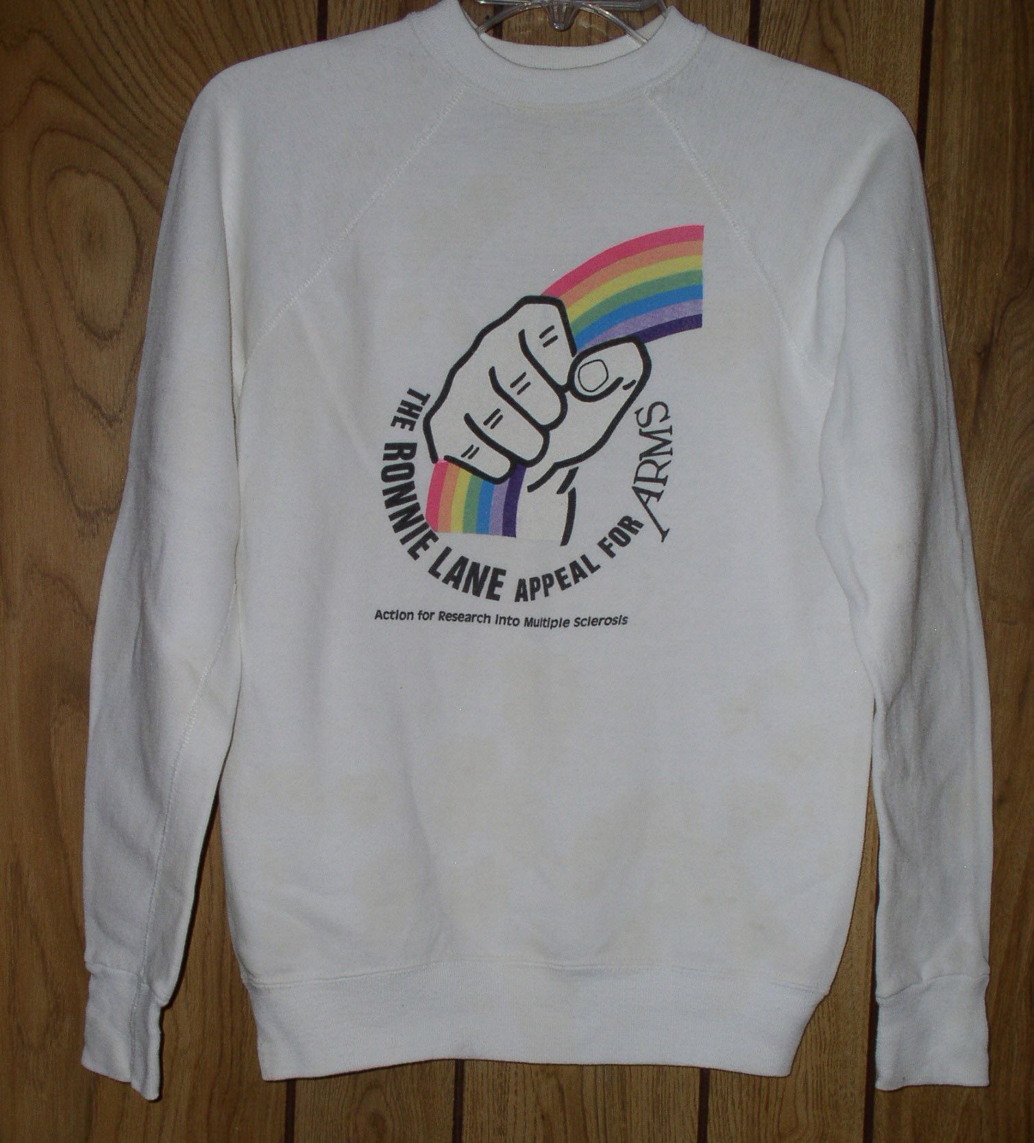 Ronnie Lane Appeal To Arms Concert Sweatshirt Vintage 1983