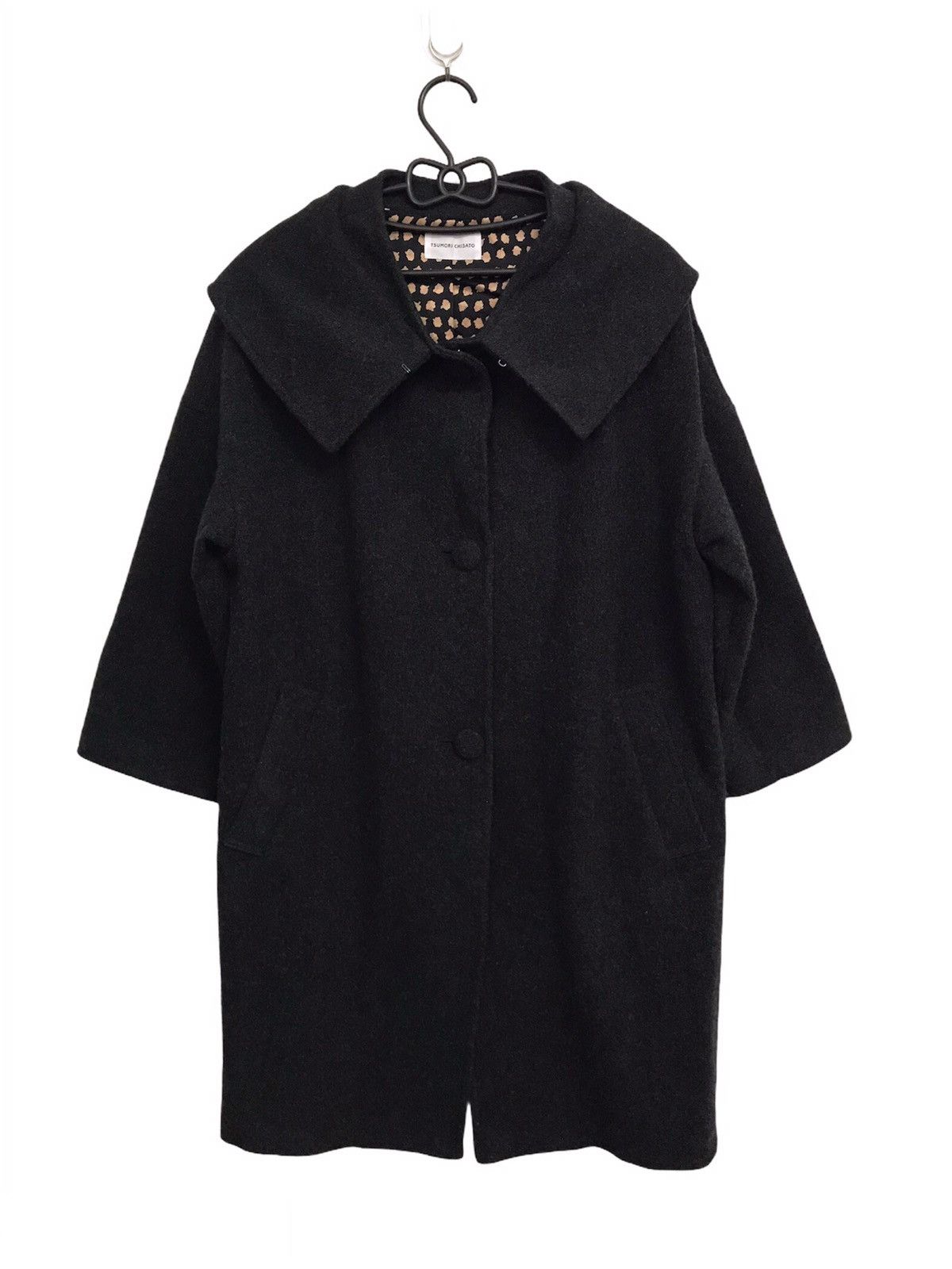 Issey Miyake Rare Tsumori Chisato Big Wide Collar Jacket Women Size ONE SIZE - 2 Thumbnail