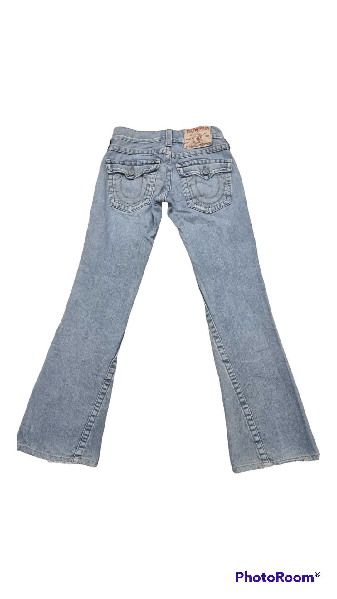 Vintage True Religion Distressed Super Flare Jeans Size US 26 / EU 42 - 2 Thumbnail