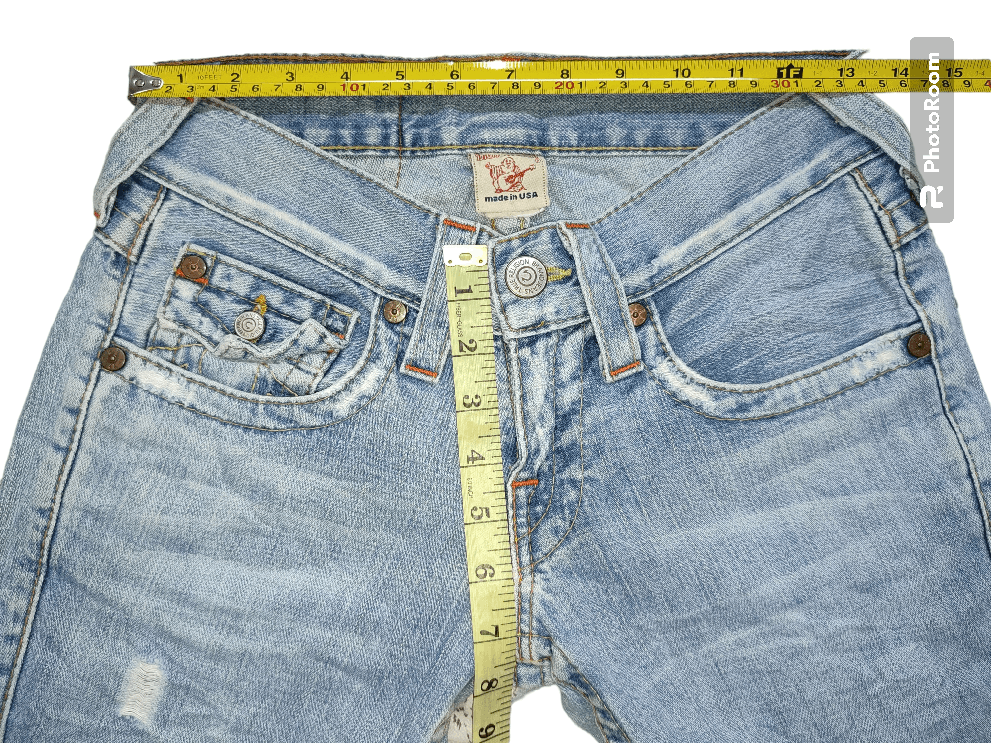 Vintage True Religion Distressed Super Flare Jeans Size US 26 / EU 42 - 7 Thumbnail