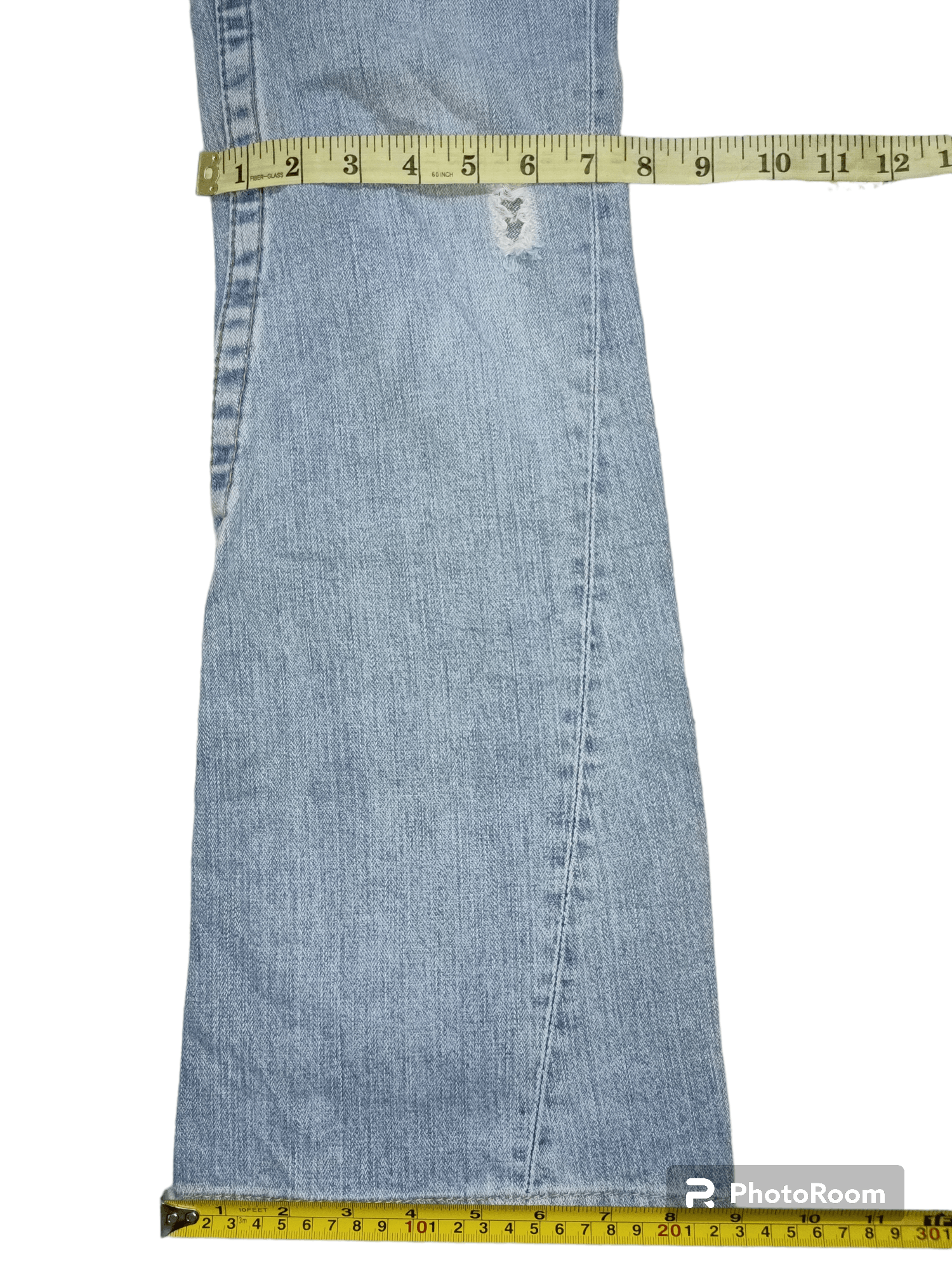 Vintage True Religion Distressed Super Flare Jeans Size US 26 / EU 42 - 9 Thumbnail