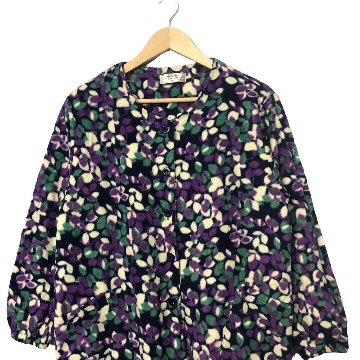 Vintage Apricot Talking Fullprint Button Ups Jacket Size L / US 10 / IT 46 - 4 Thumbnail