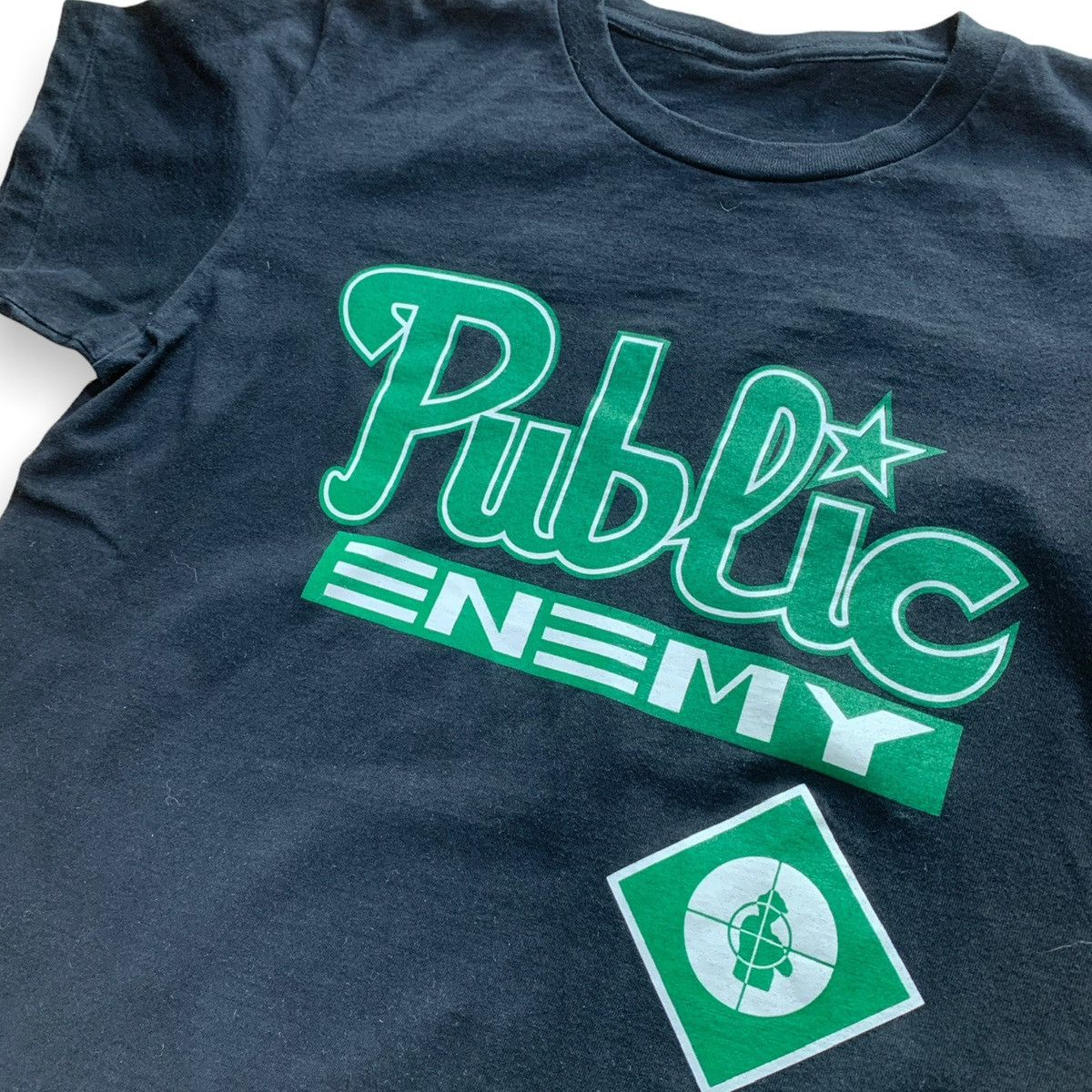 Public Enemy × Rap Tees × Vintage Vintage 90s Public Enemy Boot Single Stitch Rap T Shirt Size US S / EU 44-46 / 1 - 2 Thumbnail