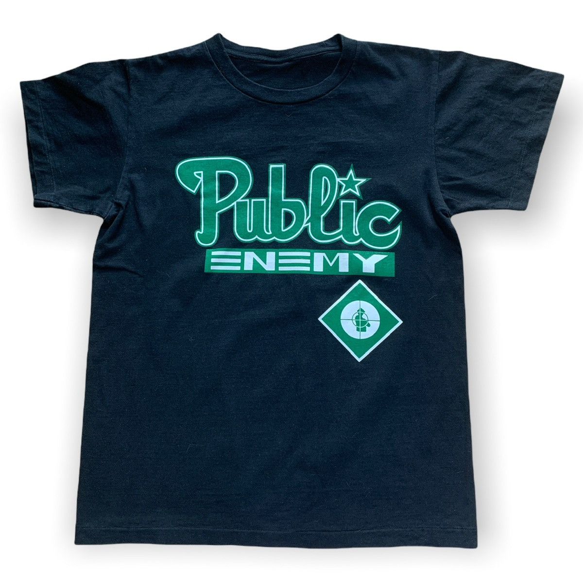 Public Enemy × Rap Tees × Vintage Vintage 90s Public Enemy Boot Single Stitch Rap T Shirt Size US S / EU 44-46 / 1 - 1 Thumbnail