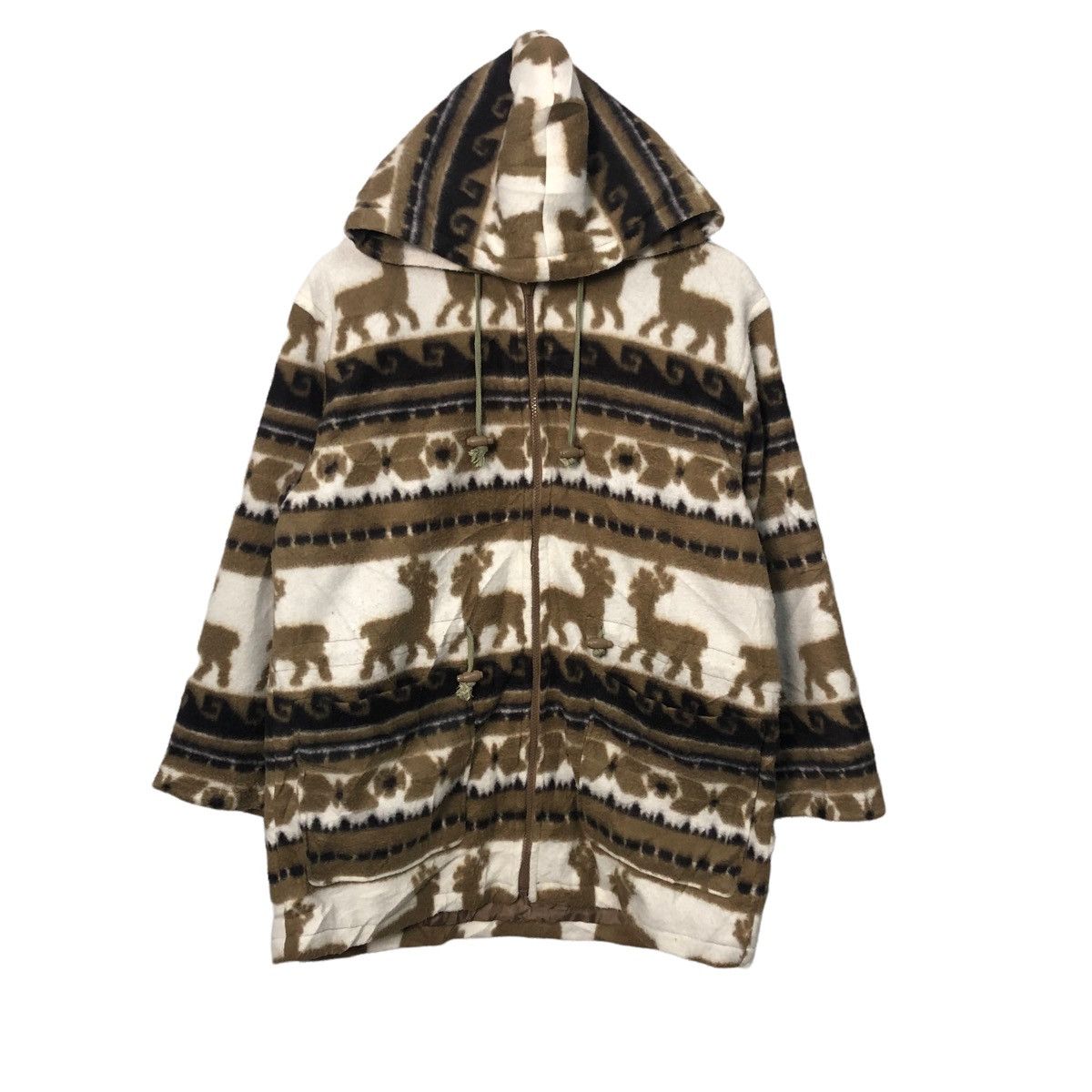 Habitat Vintage Trotter Full Print Pullover Zipper Ups Hoodie Jacket Size US L / EU 52-54 / 3 - 1 Thumbnail