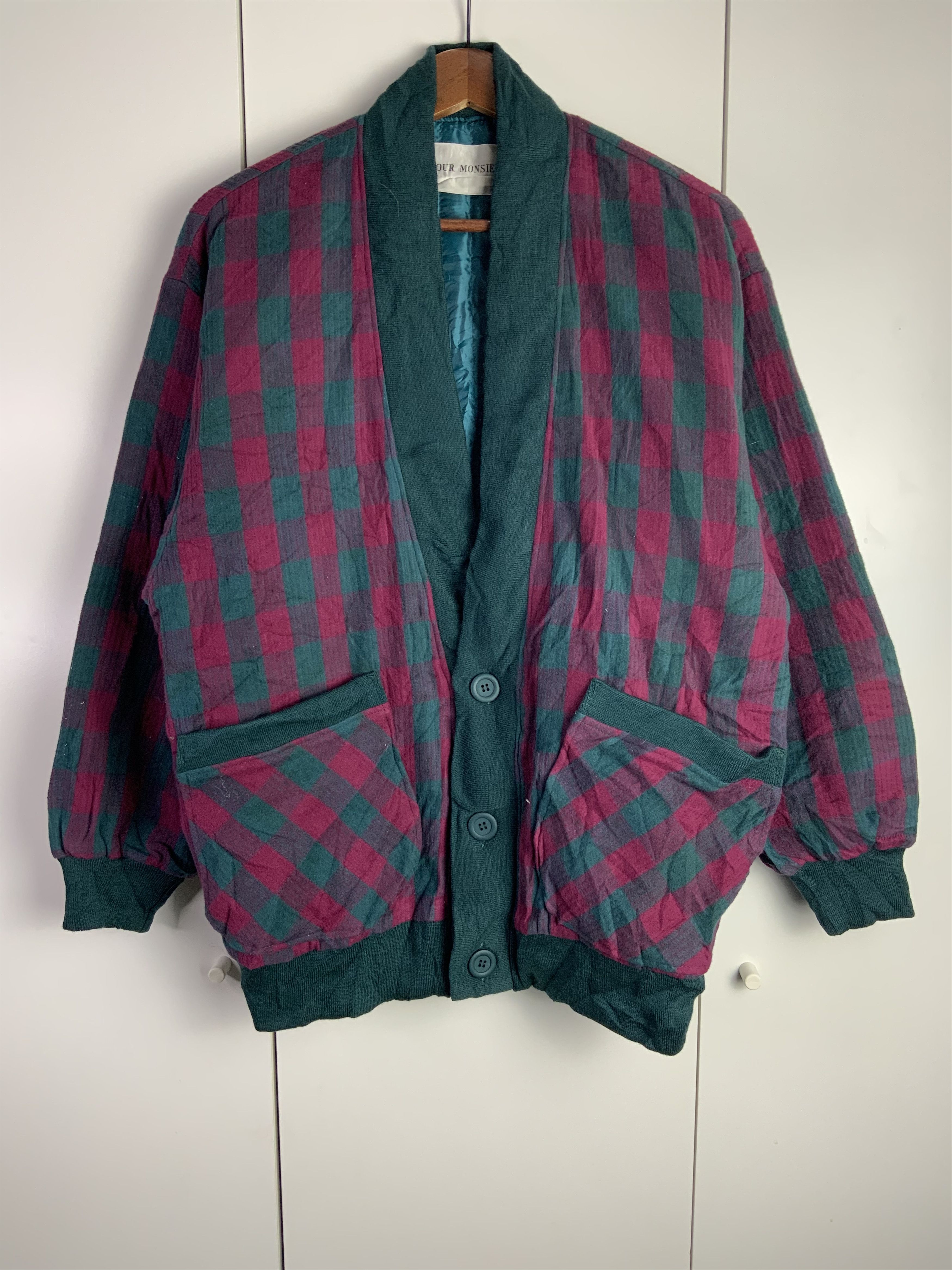 Japanese Brand Vintage Amour Monsieur Plaid Japan Jacket Size US M / EU 48-50 / 2 - 1 Thumbnail