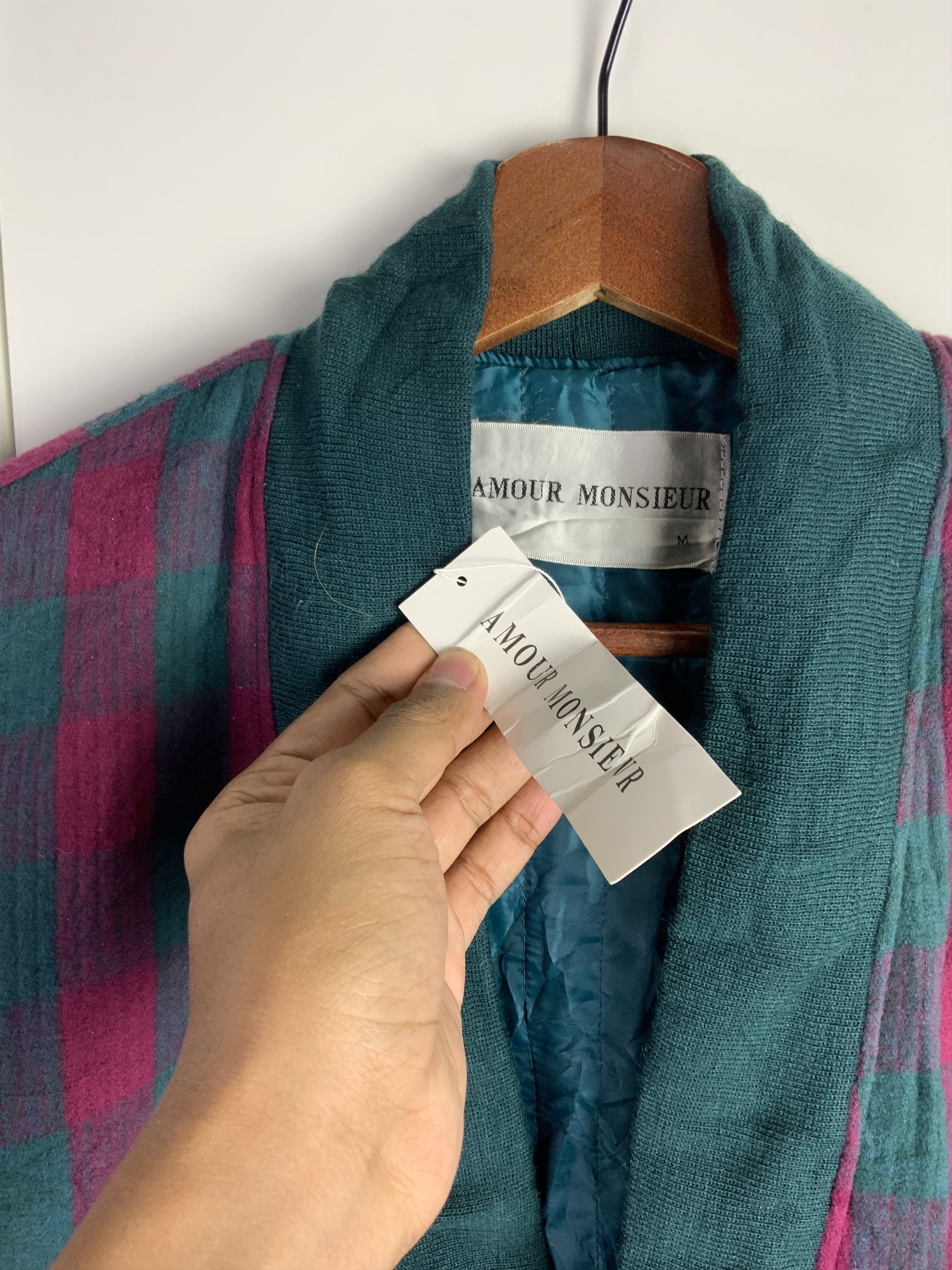 Japanese Brand Vintage Amour Monsieur Plaid Japan Jacket Size US M / EU 48-50 / 2 - 11 Thumbnail