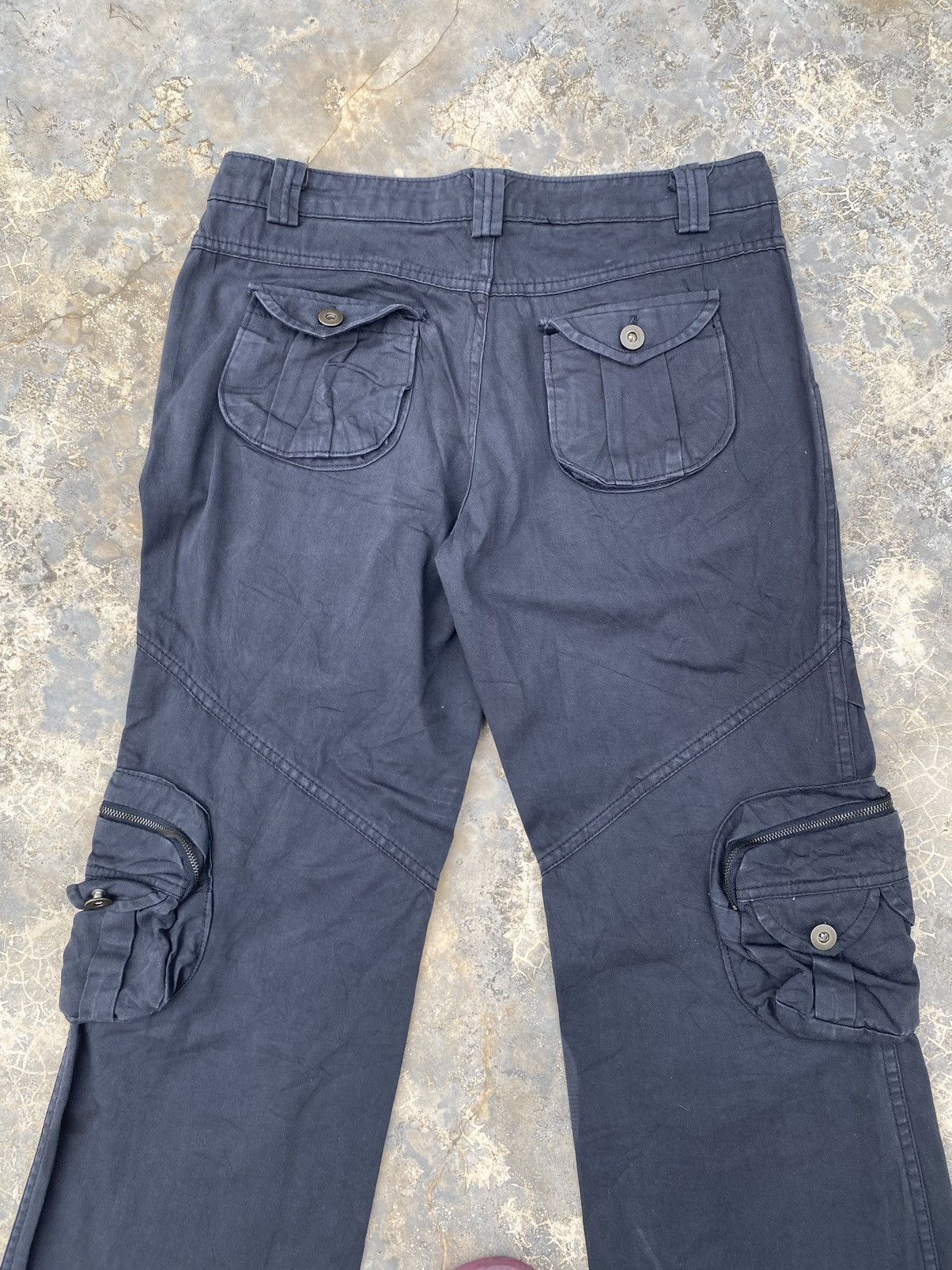Japanese Brand Vintage Japanese Unbrand Flare Tactical Cargo Pant Size US 31 - 4 Thumbnail