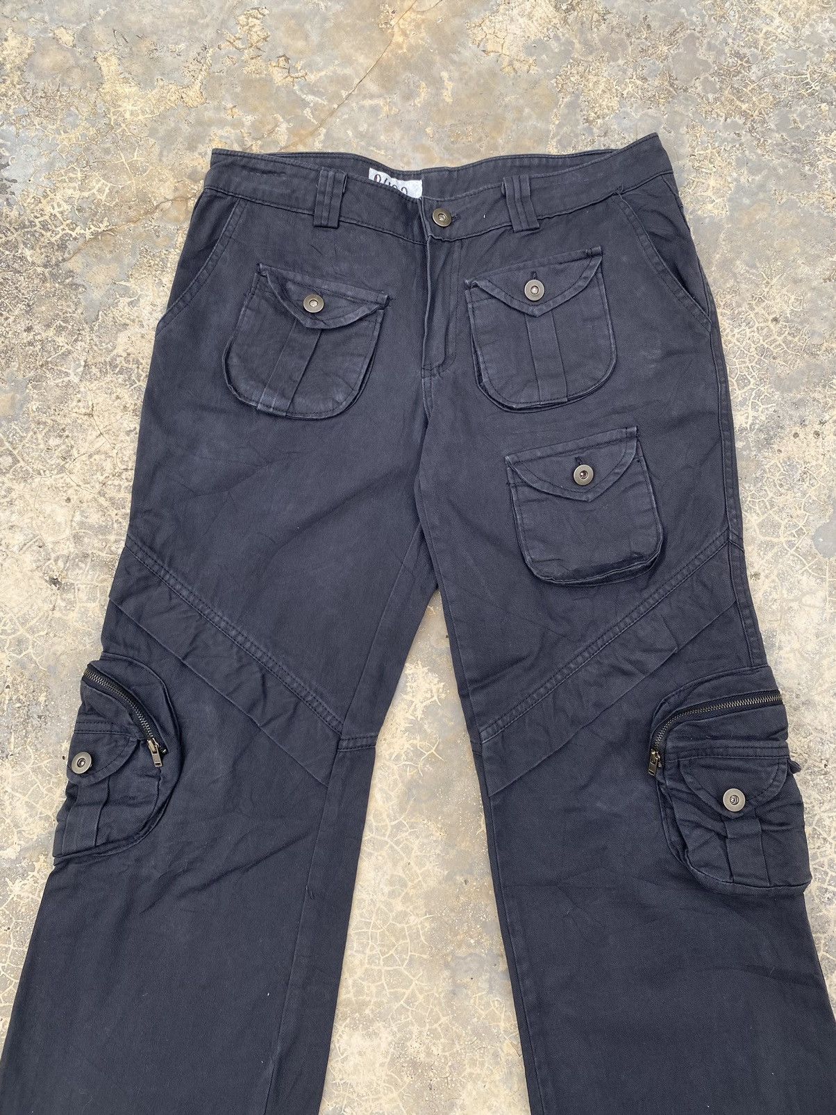 Japanese Brand Vintage Japanese Unbrand Flare Tactical Cargo Pant Size US 31 - 3 Thumbnail