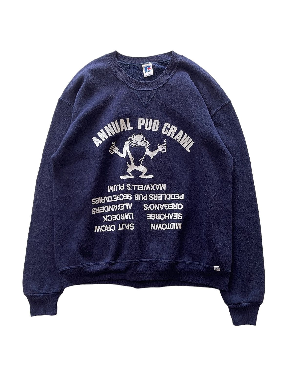 Russell Athletic Vintage 90s Russel Sweatshirts Size US L / EU 52-54 / 3 - 1 Thumbnail
