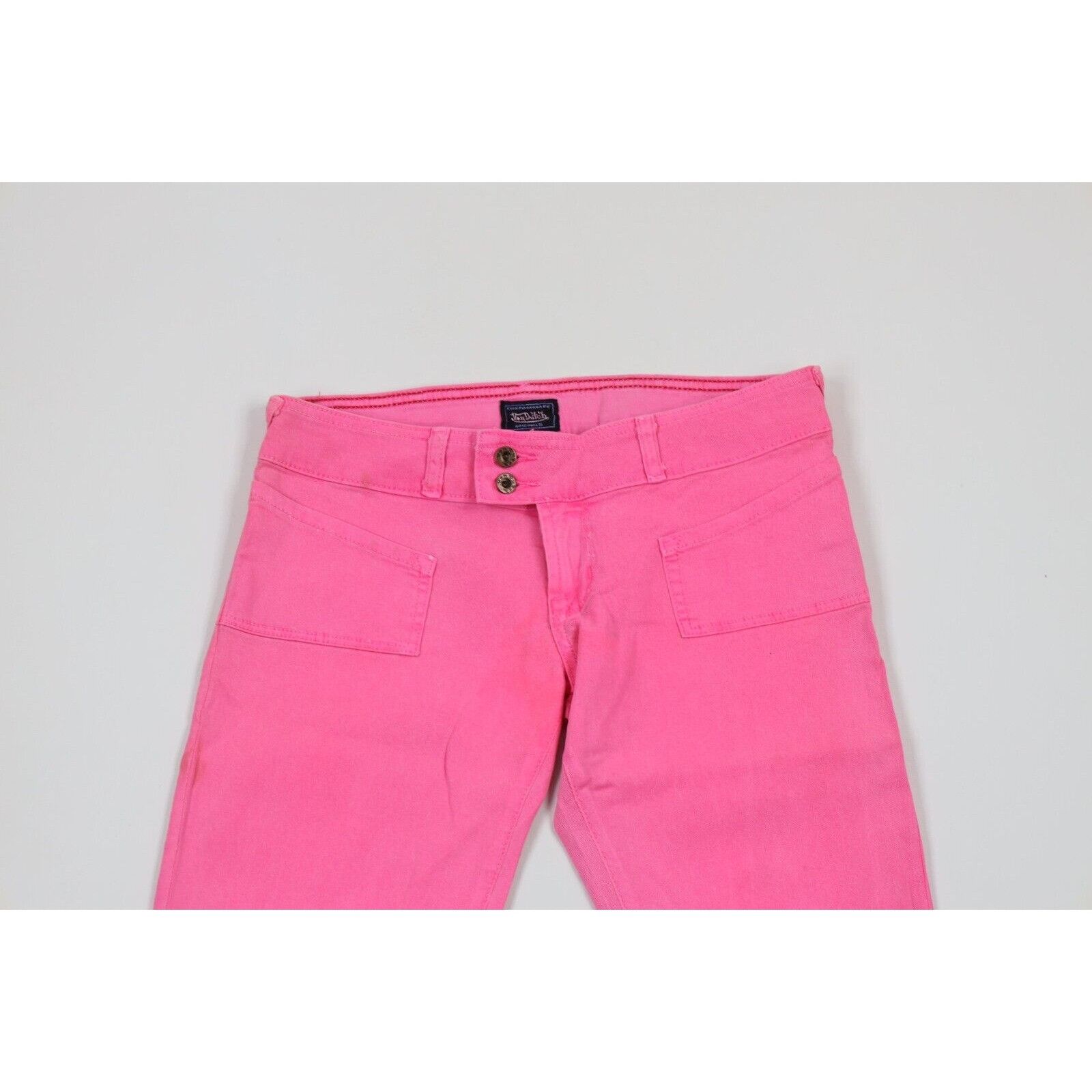 Vintage × Von Dutch NOS Vintage Y2K Von Dutch Barbie Wide Leg Flared Jeans Pink Size 28" / US 6 / IT 42 - 2 Thumbnail