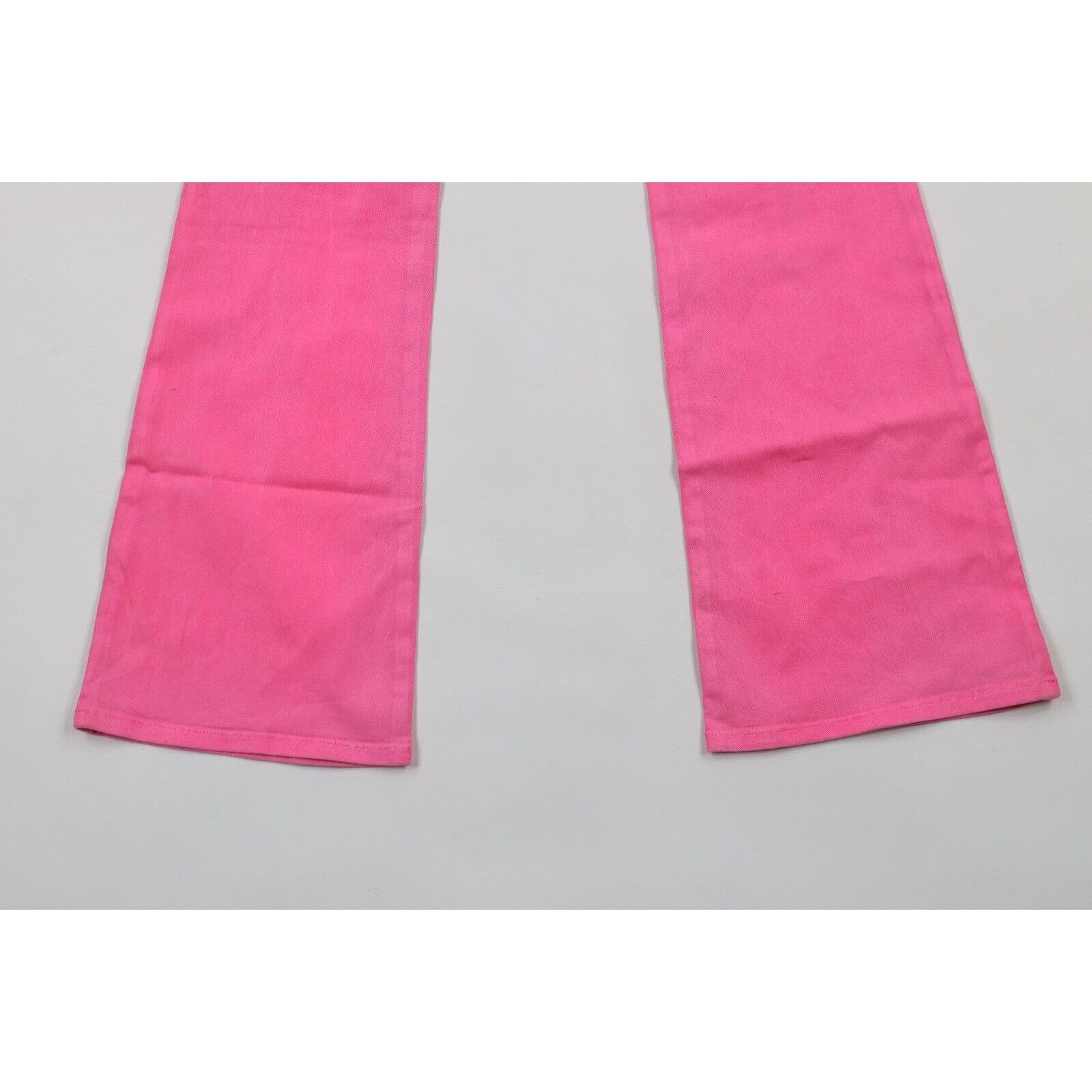 Vintage × Von Dutch NOS Vintage Y2K Von Dutch Barbie Wide Leg Flared Jeans Pink Size 28" / US 6 / IT 42 - 9 Thumbnail