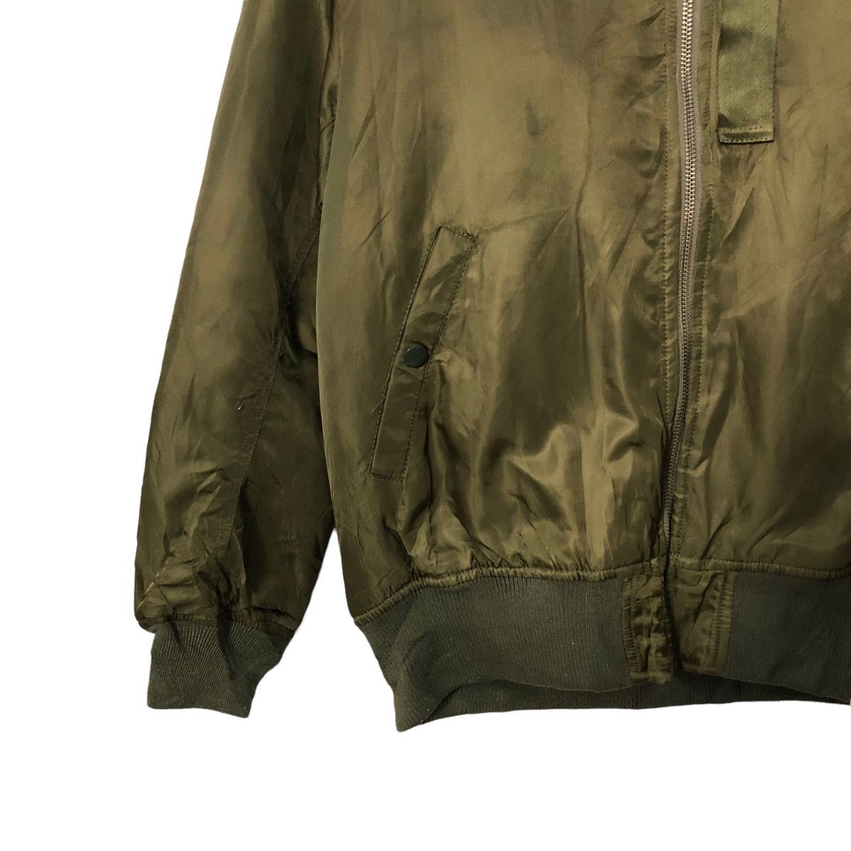 Japanese Brand Vintage GU Zipper Ups Bomber Jacket Size US L / EU 52-54 / 3 - 4 Thumbnail