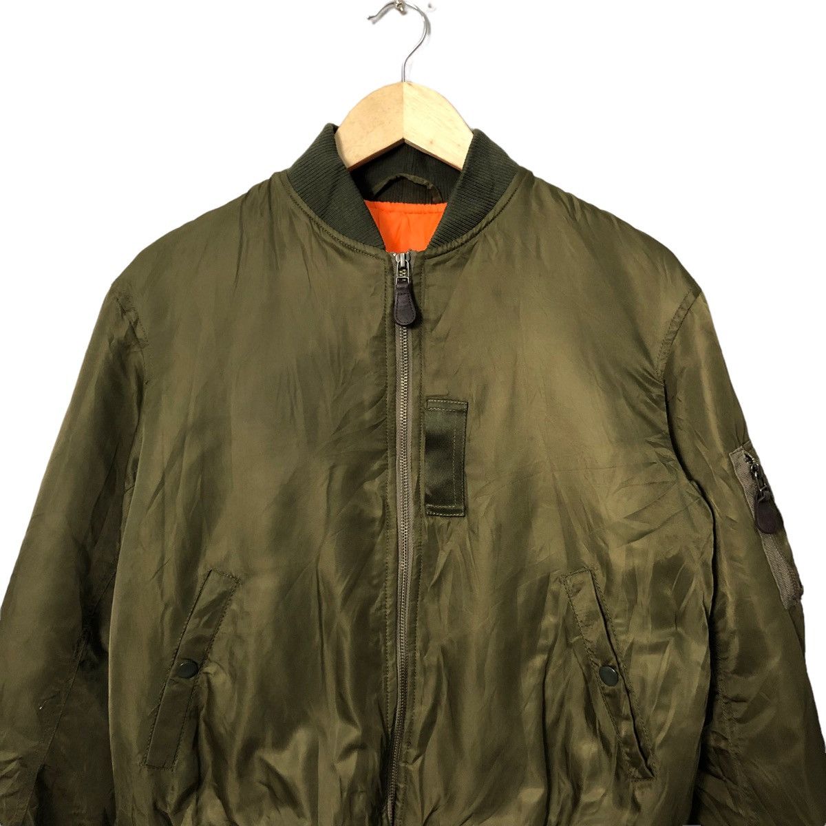 Japanese Brand Vintage GU Zipper Ups Bomber Jacket Size US L / EU 52-54 / 3 - 5 Thumbnail