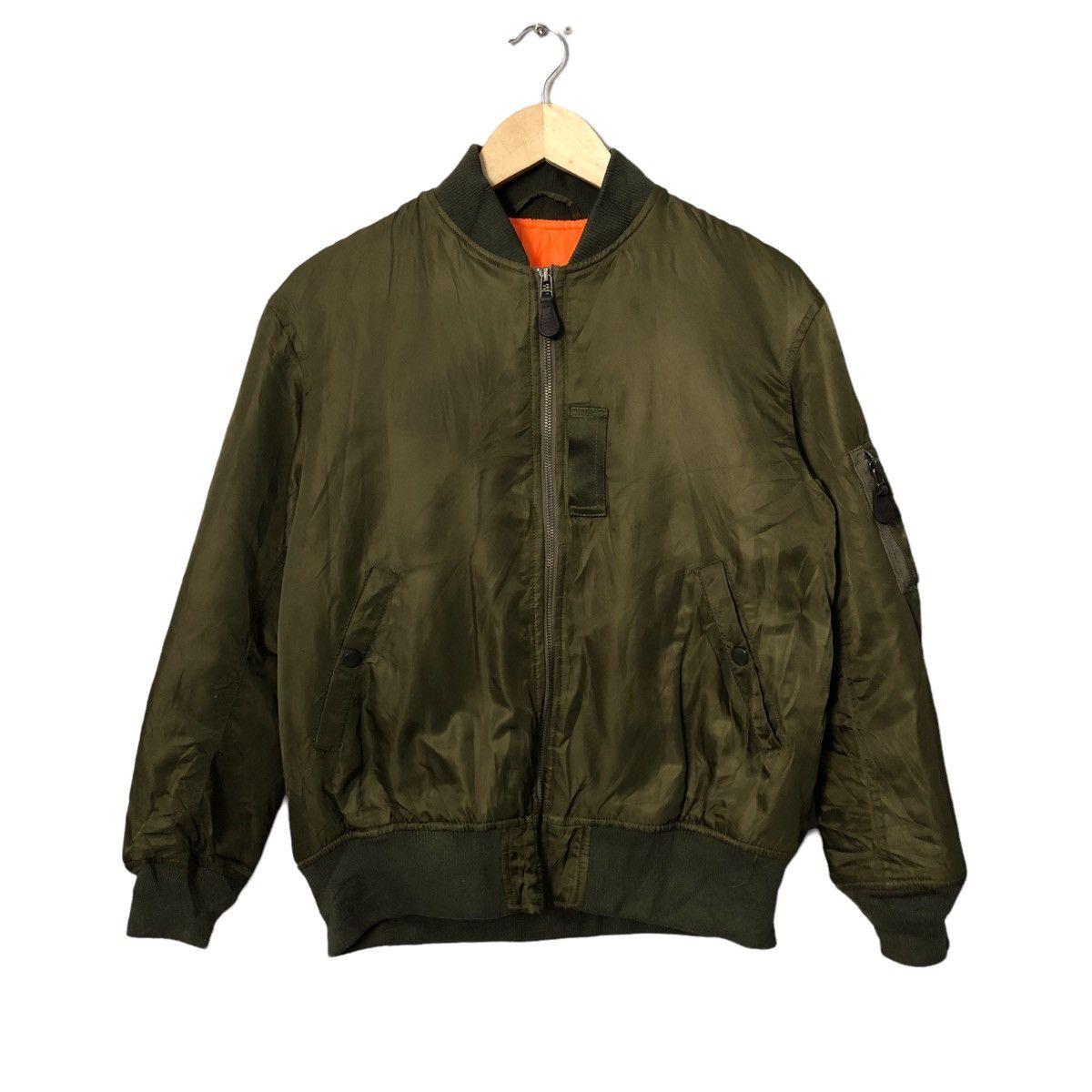 Japanese Brand Vintage GU Zipper Ups Bomber Jacket Size US L / EU 52-54 / 3 - 1 Thumbnail