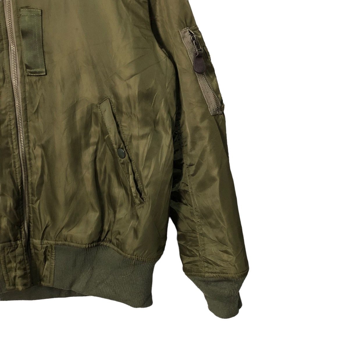 Japanese Brand Vintage GU Zipper Ups Bomber Jacket Size US L / EU 52-54 / 3 - 3 Thumbnail