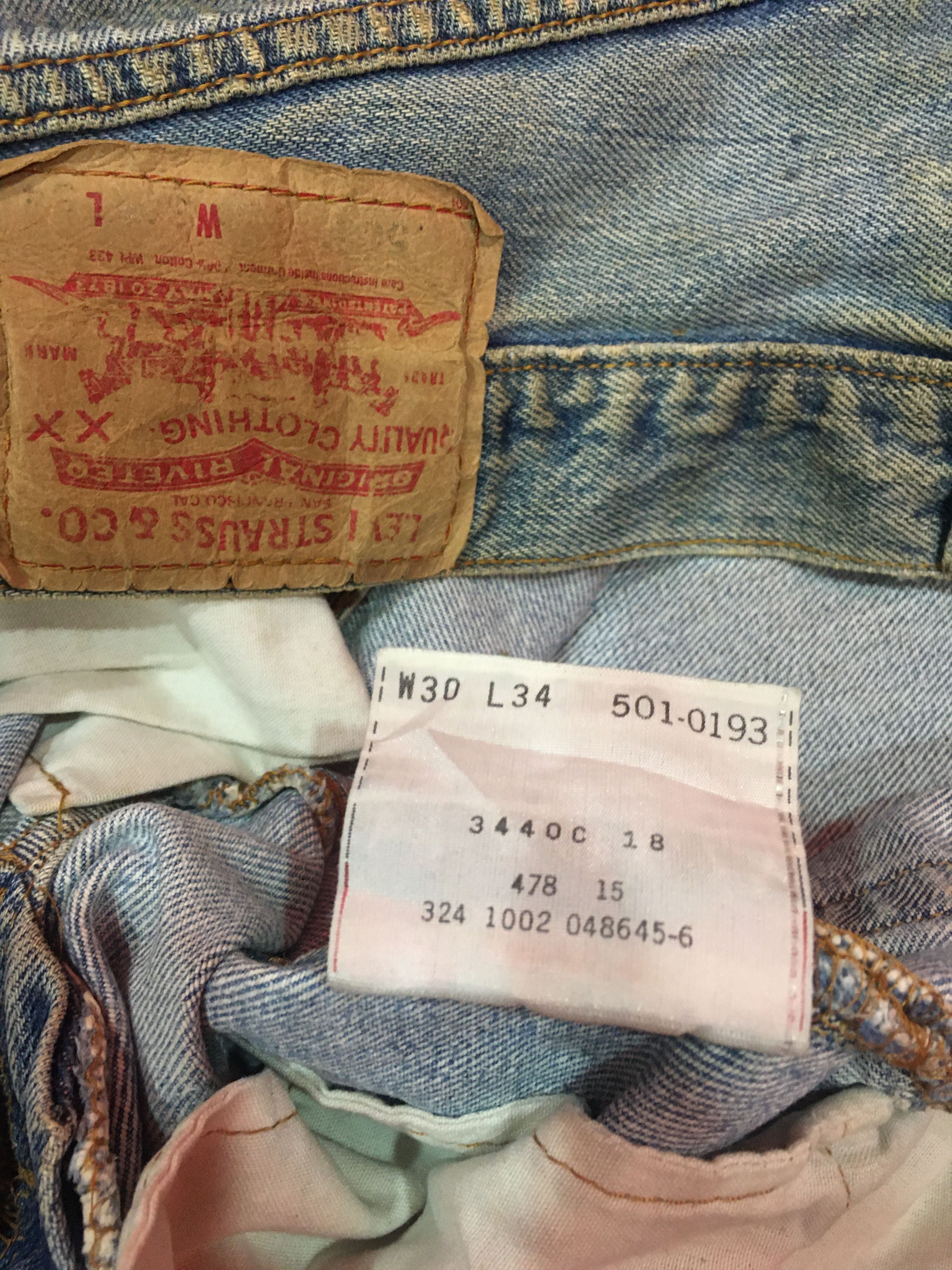 Levi's × Vintage 💥 Grunge Style💥Levis 501 Size US 30 / EU 46 - 14 Thumbnail