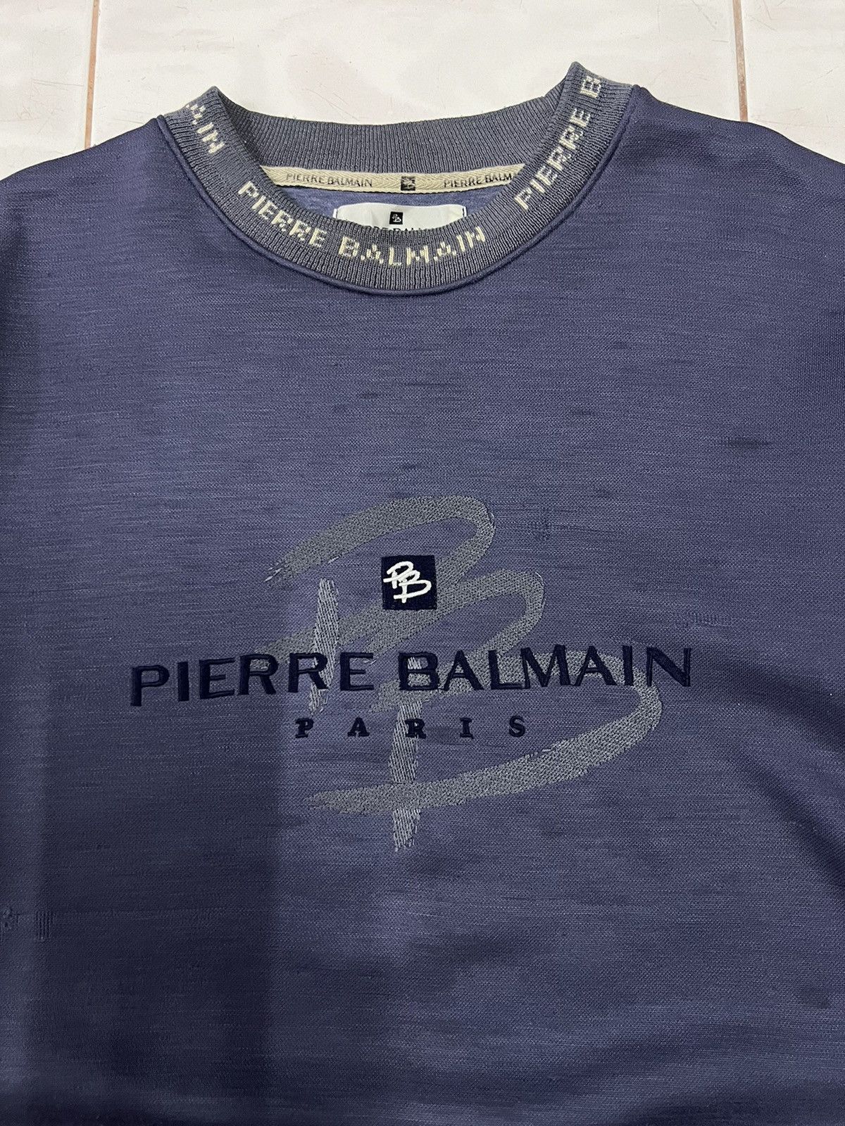 Balmain 🔥 Pierre Balmain big logo sweatshirt Size US M / EU 48-50 / 2 - 6 Thumbnail