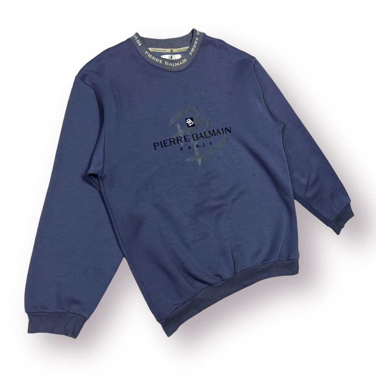 Balmain 🔥 Pierre Balmain big logo sweatshirt Size US M / EU 48-50 / 2 - 3 Thumbnail